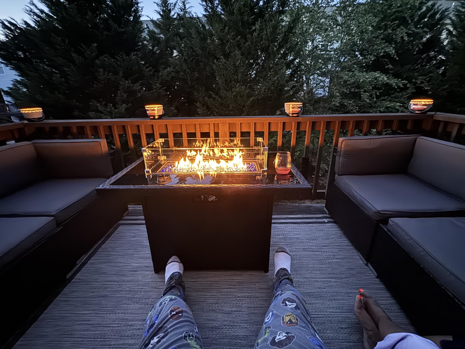 8 Pieces Patio Furniture Set with 44