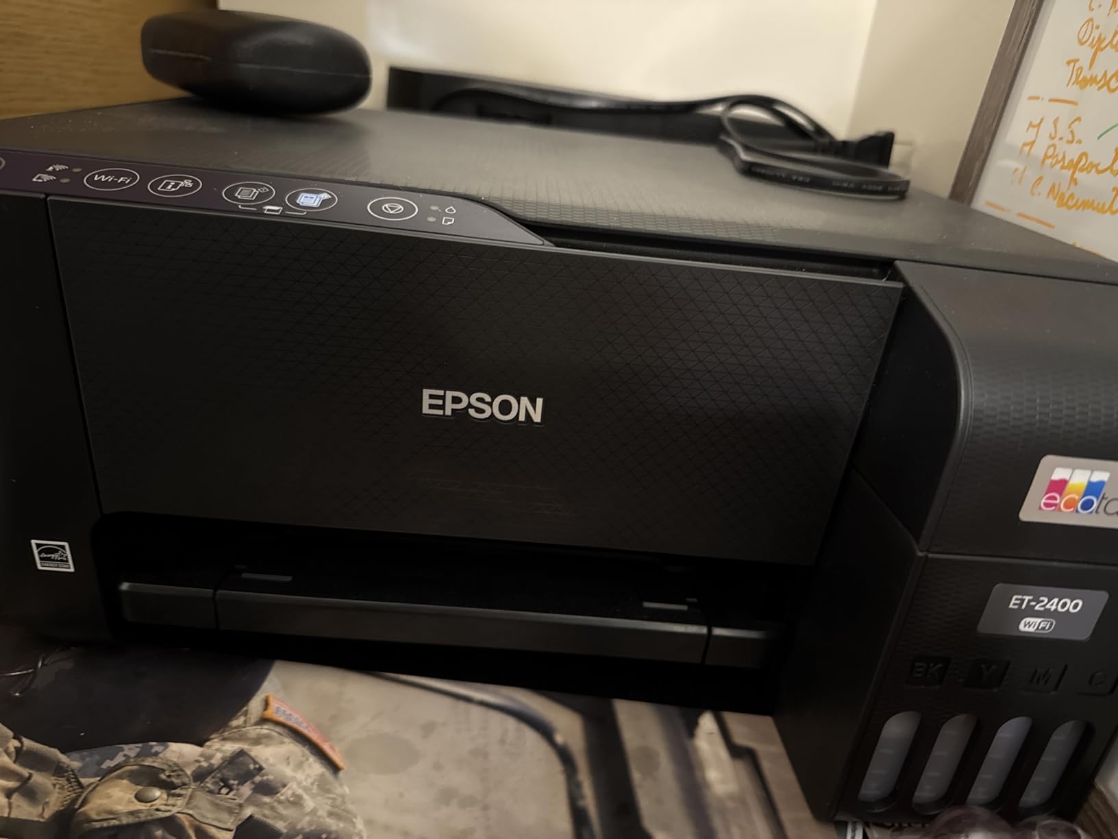 Epson EcoTank ET-2400 Wireless Color All-in-One Cartridge-Free Supertank Printer with Scan and Copy – Easy, Everyday Home Printing, Black - Customer Photo 1