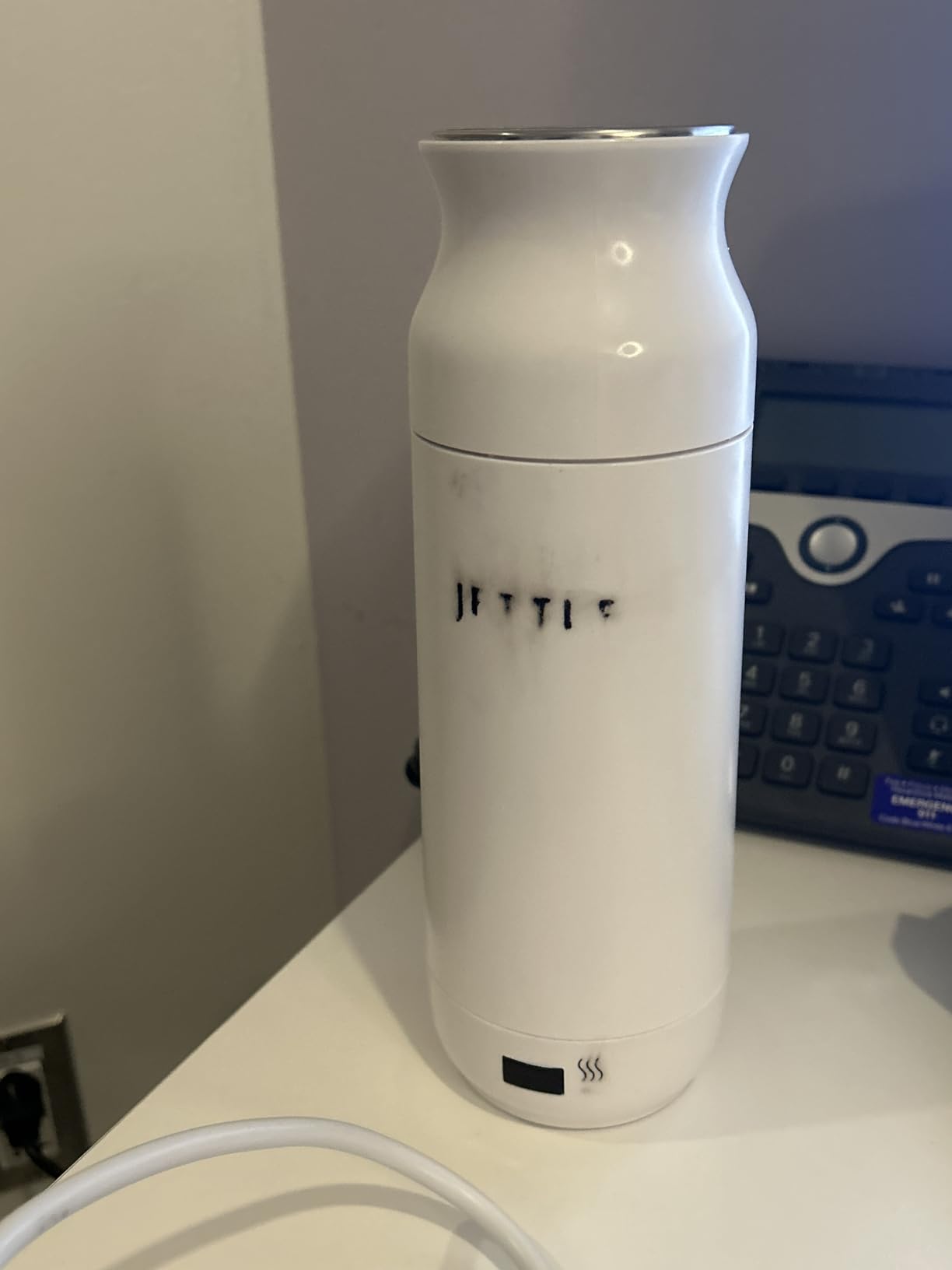 Jettle Electric Kettle - Travel Portable Heater for Coffee Tea Milk Soup - Stainless Steel Travel Water Boiler tea pot with Temperature Control - LED - Automatic Power Off - 450ml Customer Review Jettle Electric Kettle - Travel Portable Heater for Coffee Tea Milk Soup - Stainless Steel Travel Water Boiler tea pot with Temperature Control - LED - Automatic Power Off - 450ml - Customer Photo 1