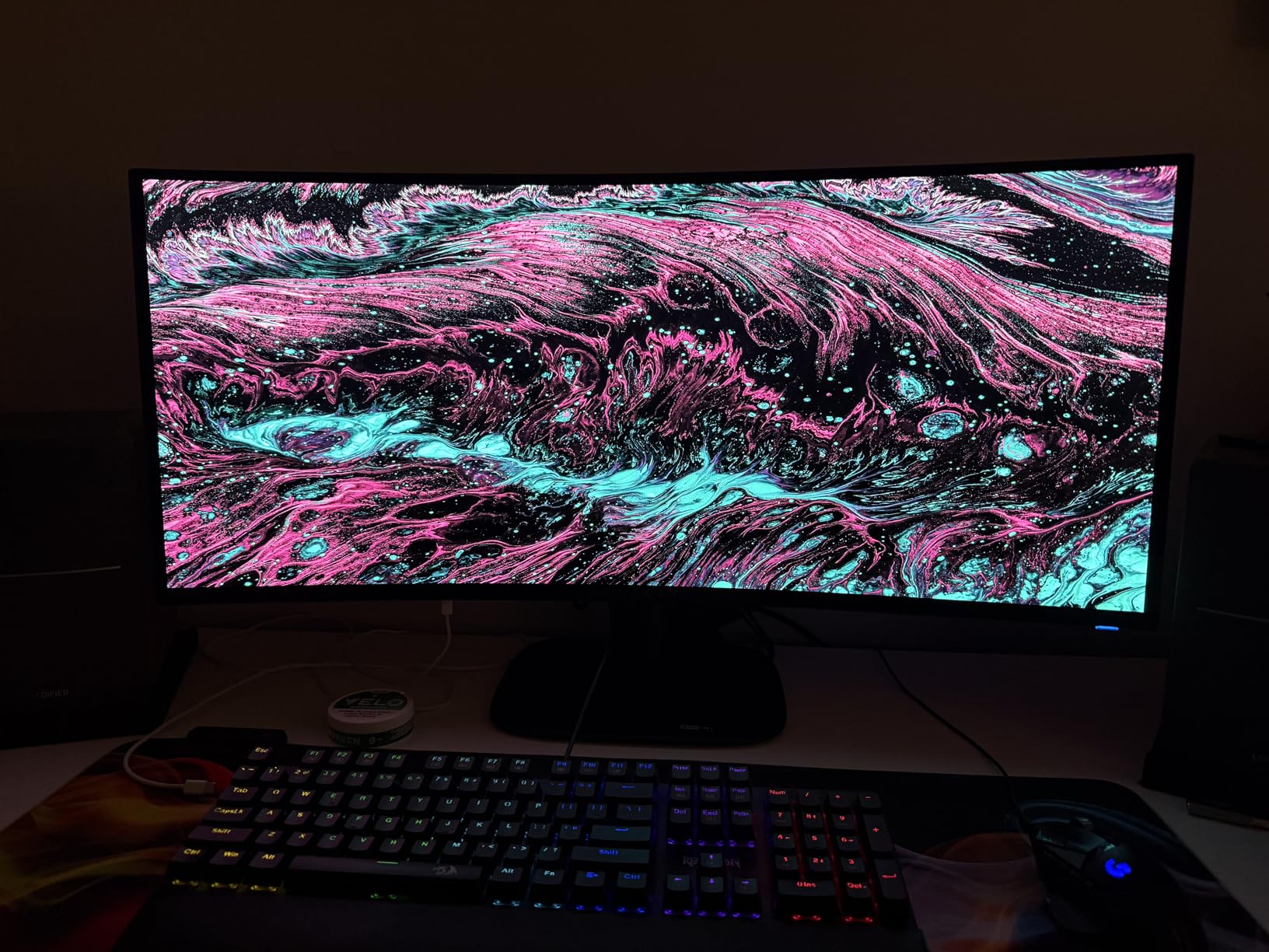 Alienware AW3423DWF Curved QD-OLED Gaming Monitor - 34-inch Quantum Dot OLED 0.1Ms 165Hz 21:9 Curved Display, 99.3% DCI-P3 Color Gamut, VESA DisplayHDR True Black 400, AMD FreeSync Premium Pro - Black customer photo 1