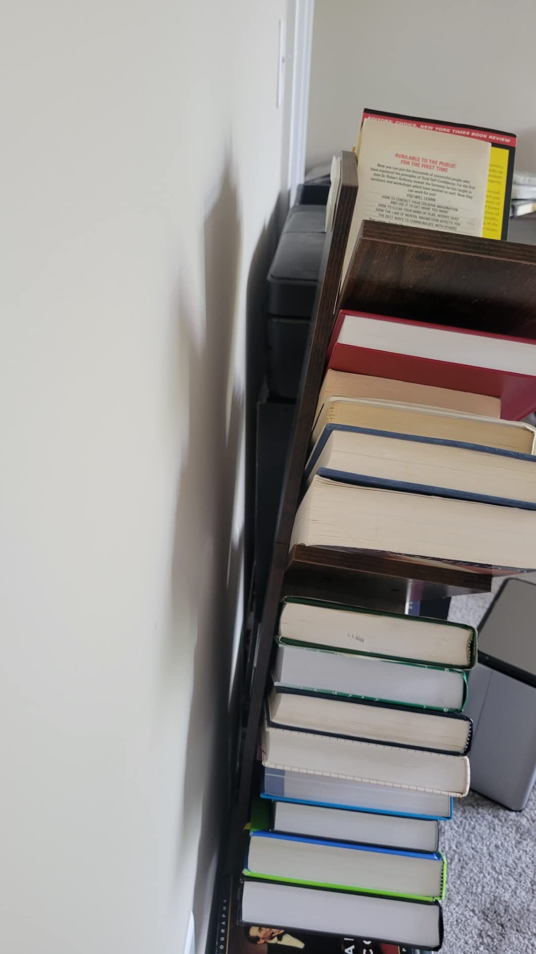 Yoobure Tree Bookshelf - 6 Shelf Retro Floor Standing Bookcase, Tall Wood Book Storage Rack for CDs/Movies/Books, Utility Book Organizer Shelves for Bedroom, Living Room, Home Office, Rustic Brown Customer Review Yoobure Tree Bookshelf - 6 Shelf Retro Floor Standing Bookcase, Tall Wood Book Storage Rack for CDs/Movies/Books, Utility Book Organizer Shelves for Bedroom, Living Room, Home Office, Rustic Brown - Customer Photo 2