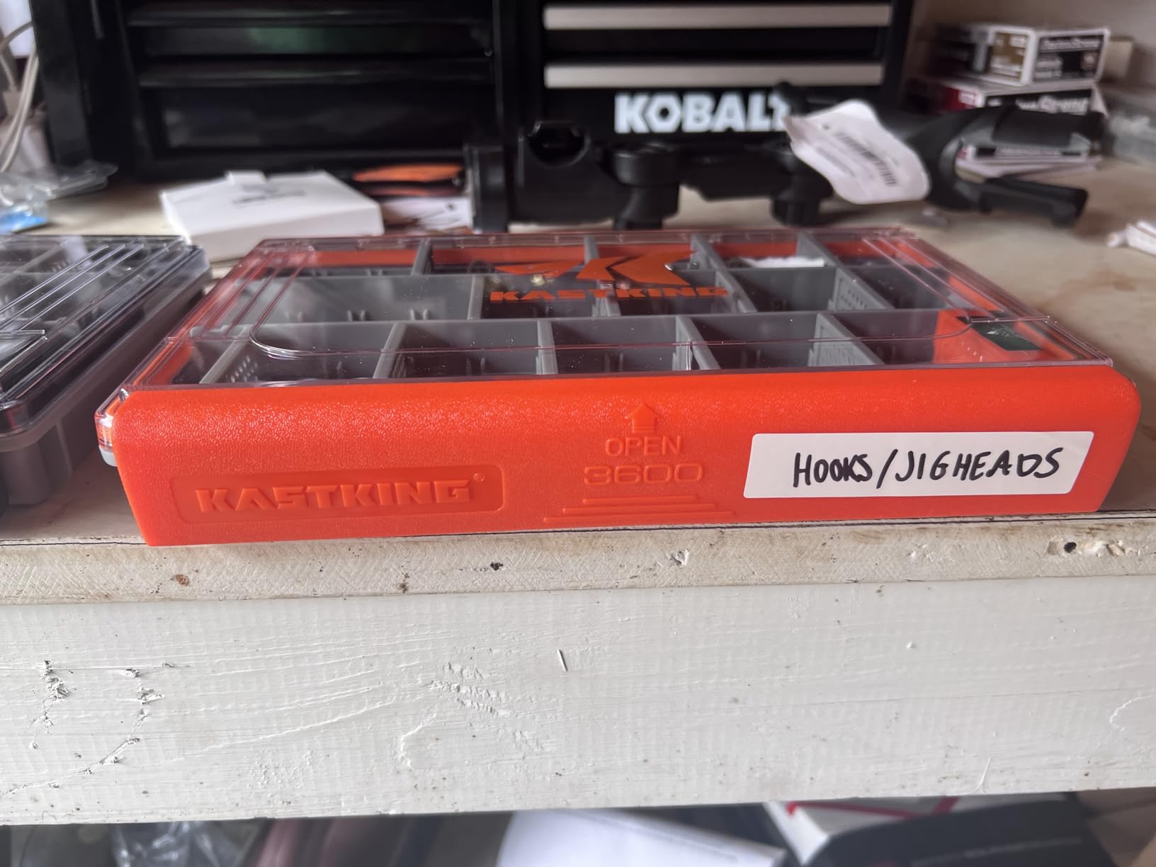 KastKing HyperSeal Waterproof Fishing Tackle Box, Waterproof 3600 and 3700 Tackle Trays, Organizer with Removable Dividers, Lure Box and Terminal Tackle Storage - Customer Photo 2