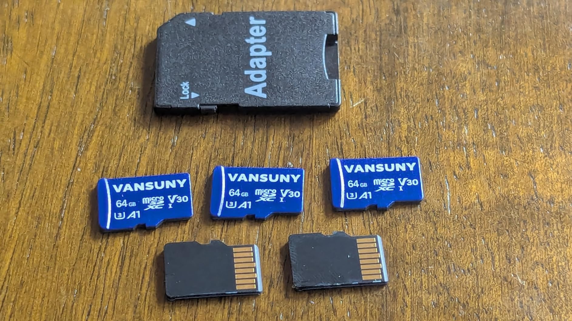 Vansuny Micro SD Card 128GB 2 Pack microSDXC Memory Card with SD Adapter A1 App Performance V30 4K Video Recording C10 U3 Micro SD for Phone, Security Camera, Dash Cam, Action Camera - Customer Photo 3