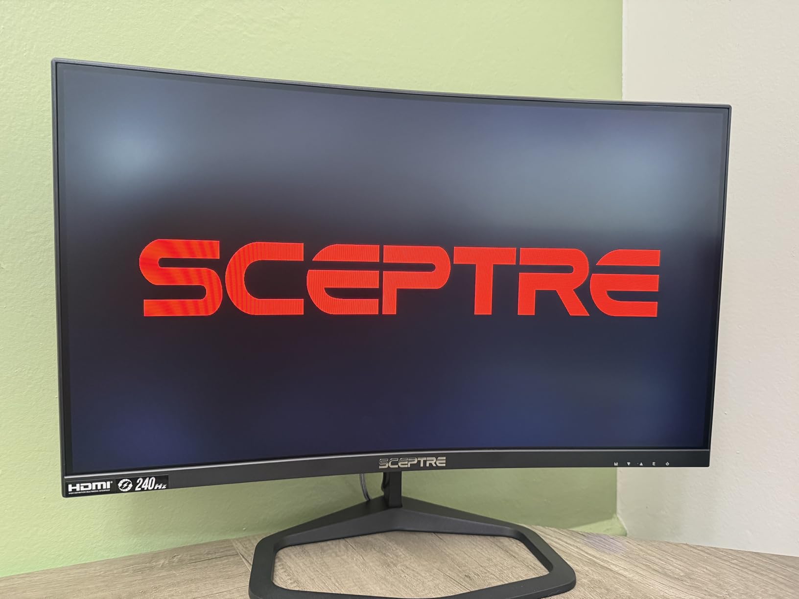 Sceptre New Curved 24.5-inch Gaming Monitor up to 240Hz 1080p R1500 1ms DisplayPort x2 HDMI x2 Blue Light Shift Build-in Speakers, Machine Black 2025 (C255B-FWT240 Series) - Customer Photo 1