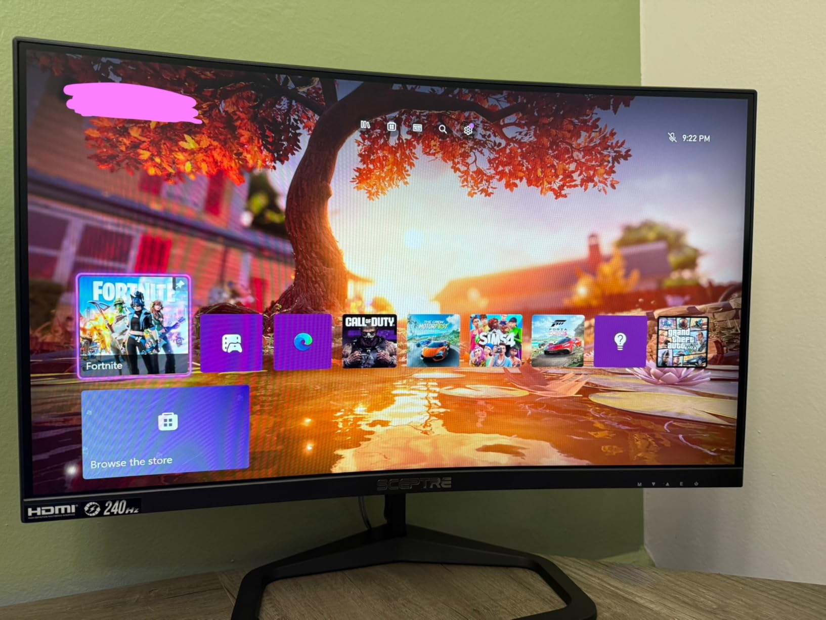 Sceptre New Curved 24.5-inch Gaming Monitor up to 240Hz 1080p R1500 1ms DisplayPort x2 HDMI x2 Blue Light Shift Build-in Speakers, Machine Black 2025 (C255B-FWT240 Series) - Customer Photo 3