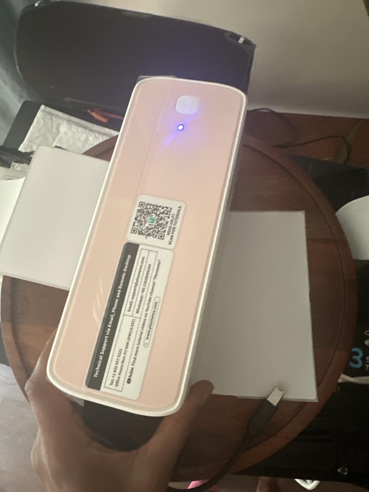 Phomemo Bluetooth Thermal Label Printer, 241BT 4X6 Wireless Shipping Labels Printer for Small Business, Pink Label Printers for Shipping Package, Compatible with iPhone, Android, Amazon, Shopify, USPS Customer Review Phomemo Bluetooth Thermal Label Printer, 241BT 4X6 Wireless Shipping Labels Printer for Small Business, Pink Label Printers for Shipping Package, Compatible with iPhone, Android, Amazon, Shopify, USPS - Customer Photo 2