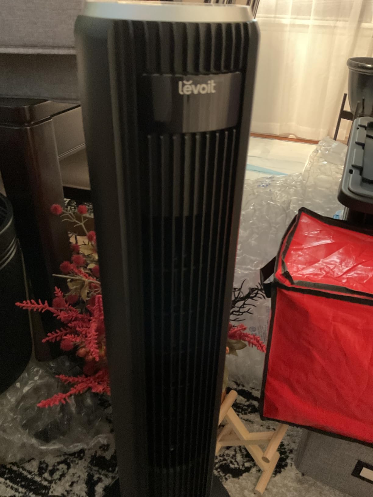 LEVOIT Tower Fan for Bedroom, Standing Fan with 28dB Quiet for Sleep, Remoter, 12H Timer, 25ft/s Velocity, 5 Speeds, 4 Modes, 90° Oscillation for Home, Office, Indoor, Bladeless 36 inch, White - Customer Photo 2