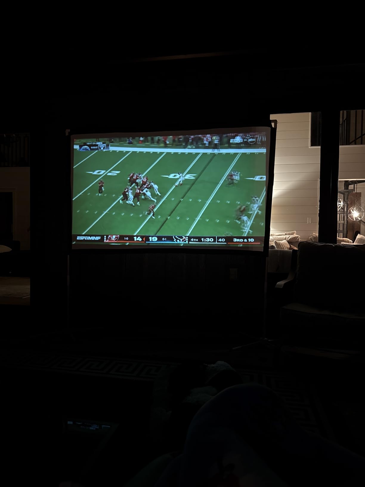 Portable Projector Screen with Stand Outdoor: Camping Projection Screen 80 inch 4K Movie Screen for Home Backyard Indoor 16:9 HD Night customer photo 1