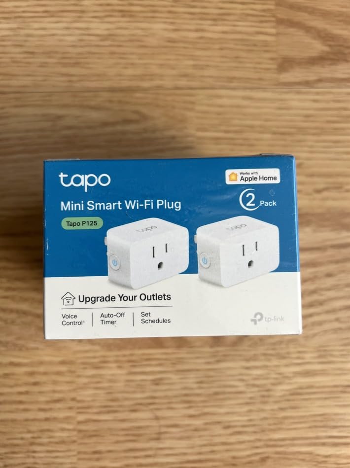 TP-Link Tapo Matter Supported Smart Plug Mini, Compact Design, 15A/1800W Max, Super Easy Setup, Works with Apple Home, Alexa & Google Home, UL Certified, 2.4G Wi-Fi Only, White, Tapo P125M(3-Pack) - Customer Photo 2