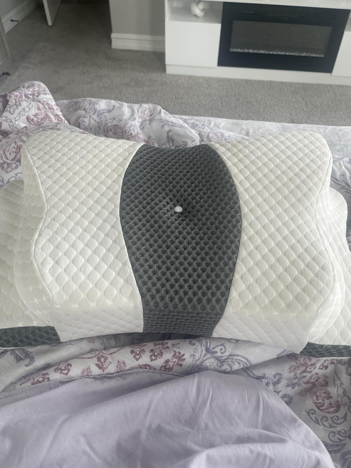 Memory Foam Pillow, Cervical Pillow for Neck and Shoulder Pain Relief, Ergonomic Contour Bed Pillow, Soft for Side Sleep Stomach Sleeping and Back Sleeper - Customer Photo 1