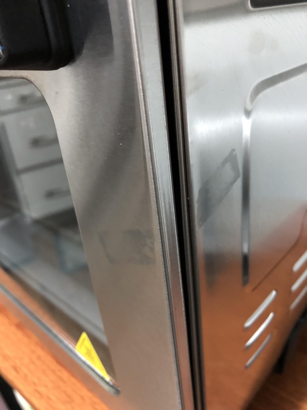 HYSapientia Air Fryer Toaster Oven Combo, 26Quart 10-in-1 Extra Large Countertop Convection Oven with LED Display Knob Control, 1800W Stainless Steel, Less Oil, Faster Cooking,7 Accessories+Recipe - Customer Photo 1