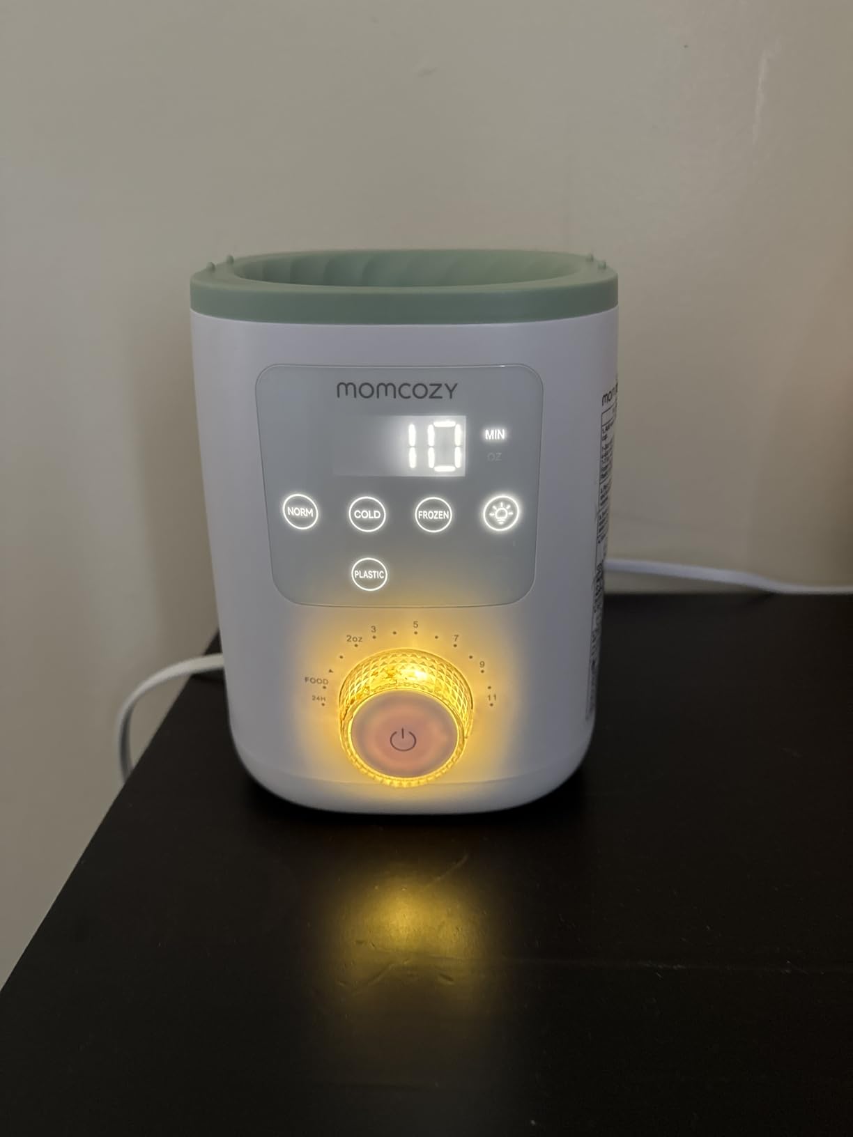 Momcozy Retain Nutrients Bottle Warmer, 9-in-1 Baby Bottle Warmer with Night Light, Accurate Temperature to Preserve Fullest Nutrients in Breast Milk, Bottle Warmers for All Bottles - Customer Photo 4