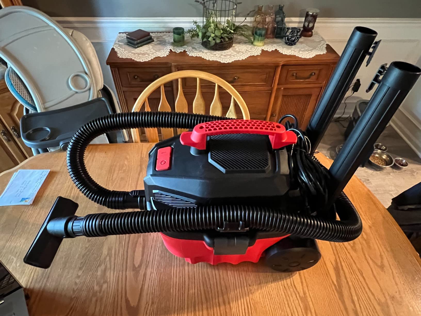 CRAFTSMAN CMXEVBE17040 4 Gallon 5.0 Peak HP Wet Dry Vac, Portable Shop Vacuum Wet and Dry with Filter, Hose and Attachments for Home and Automotive Cleaning - Customer Photo 2