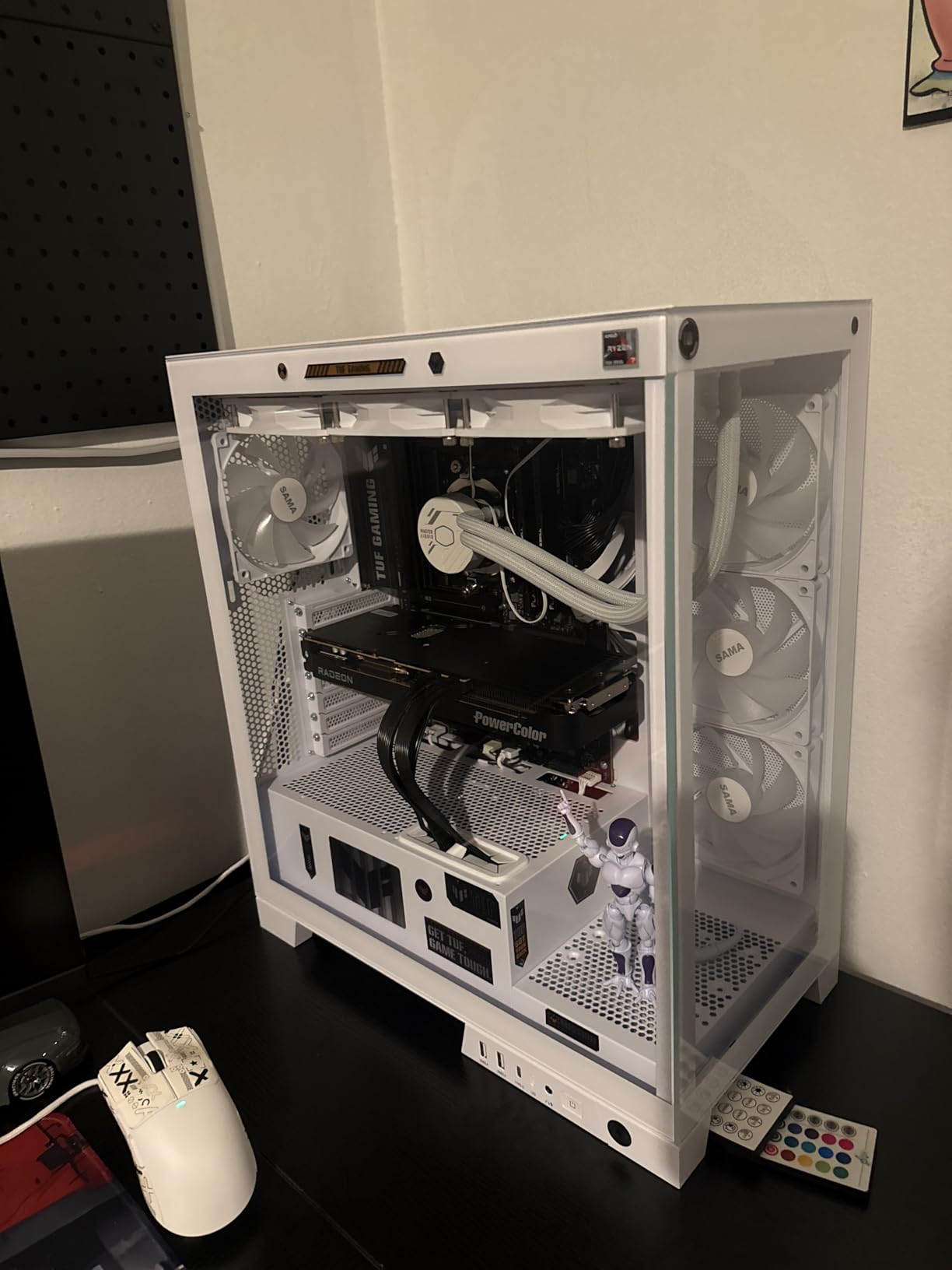 Zalman i3 NEO ATX Mid Tower Gaming PC Case - 4 x 120mm Fixed RGB Fans Preinstalled, Mesh Front Panel for High Airflow, Tempered Glass Side Panel, Support 360mm Radiator, White - Customer Photo 2