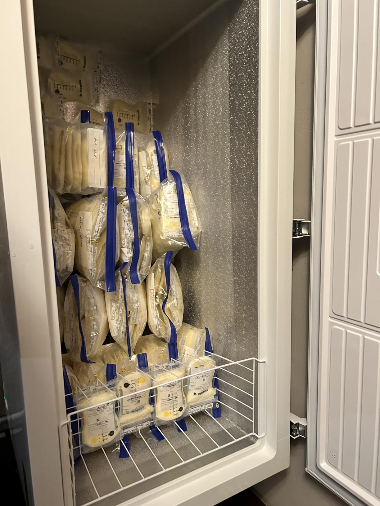 14 cu ft Chest Freezer - White, Large Storage for Families, Space-Saving Flat Back, Front Drain, Garage Ready - By Hamilton Beach - Customer Photo 1