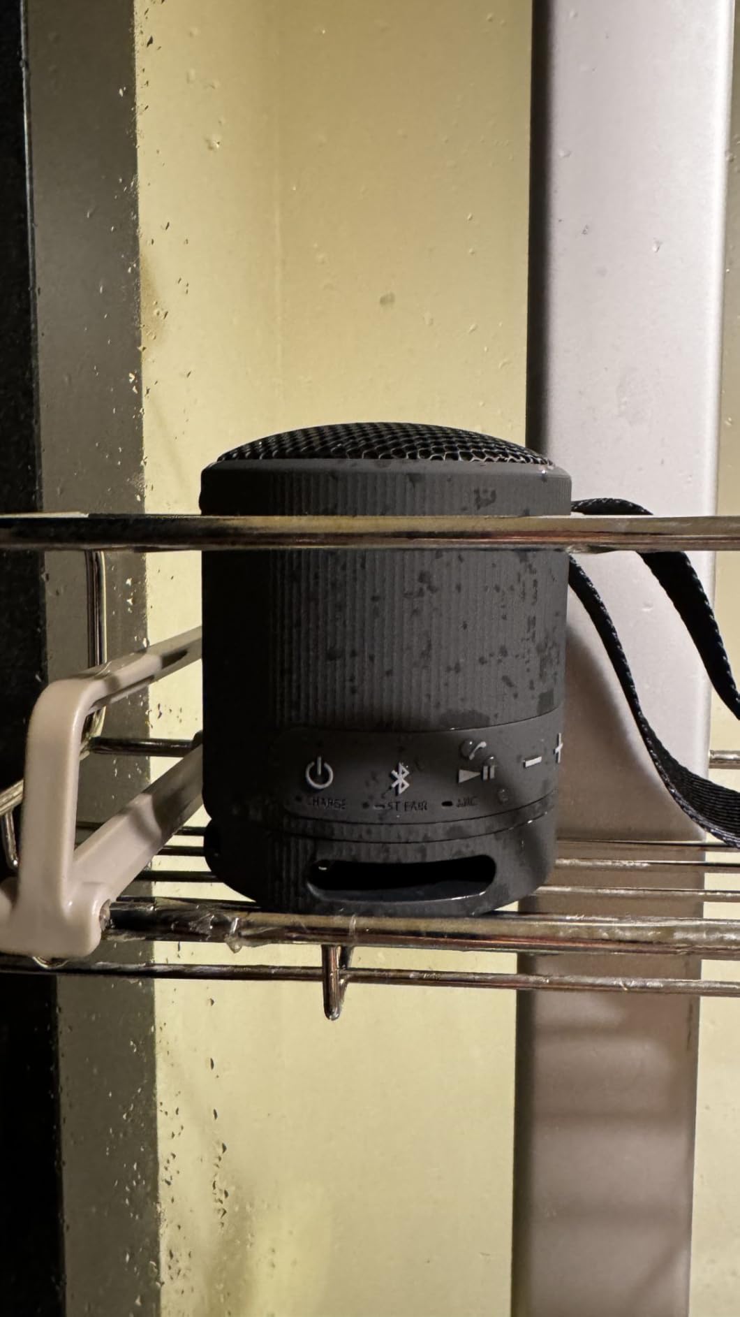 Sony SRS-XB100 Wireless Bluetooth Portable Lightweight Super-Compact Travel Speaker, Durable IP67 Waterproof & Dustproof Shower Speaker, 16 Hour Battery - Customer Photo 1