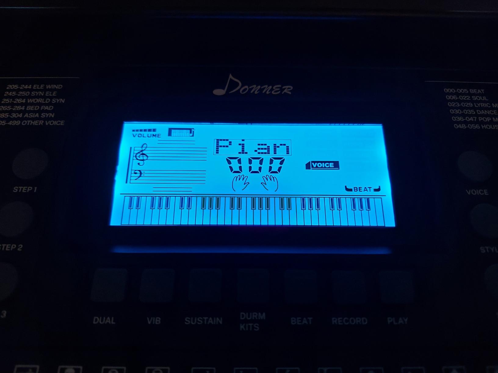 Donner 61 Key Keyboard Piano, Electric Piano Keyboard Kit with 249 Voices, 249 Rhythms - Includes Piano Stand, Stool, Microphone, Gift for Beginners, Black (DEK-610S) - Customer Photo 5