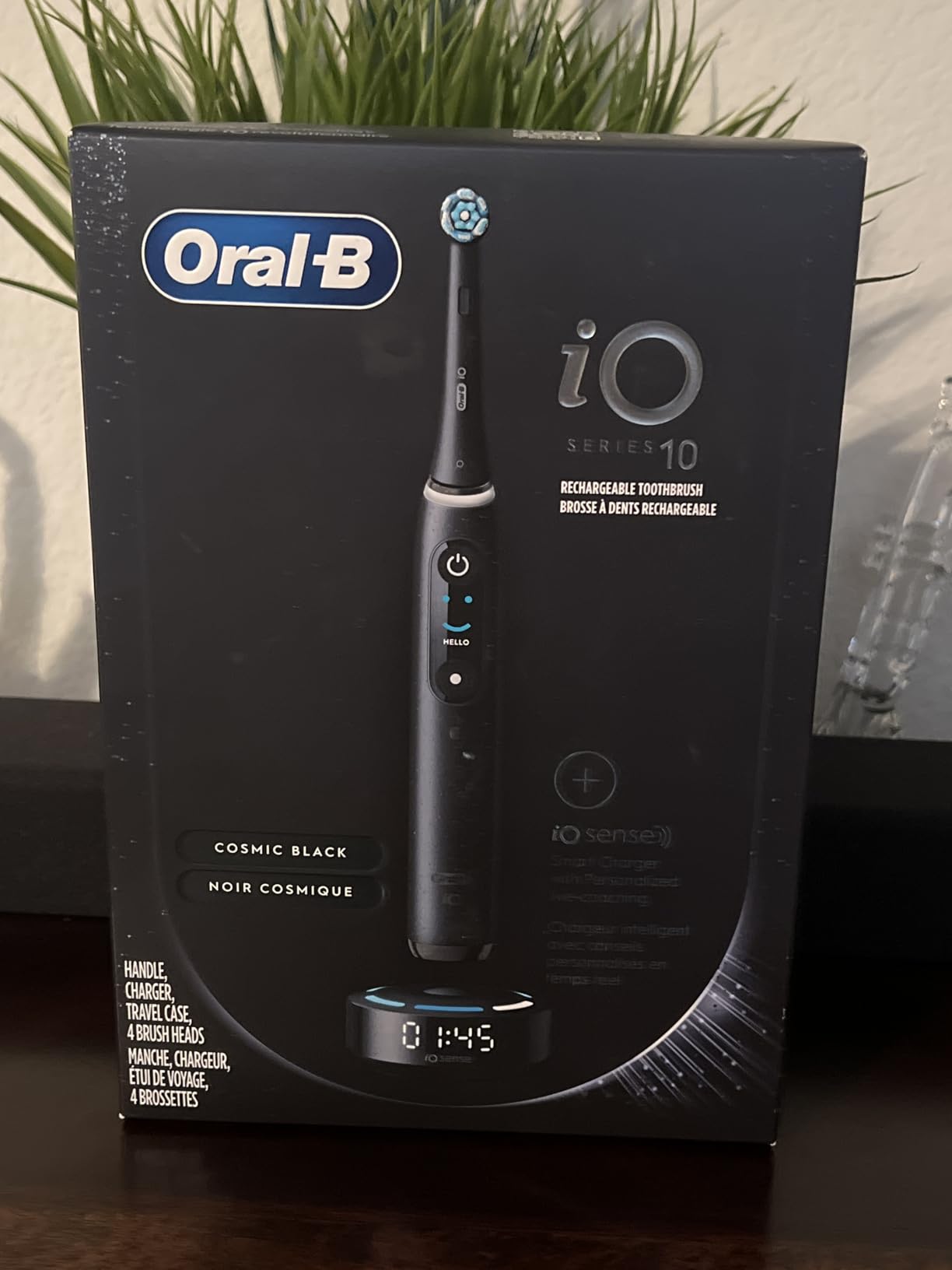 Oral-B iO Series 10 Rechargeable Electric Toothbrush with Visible Pressure Sensor to Protect Gums, 2 Min Timer, 7 Cleaning Settings, 4 Replacement Toothbrush Heads, and Charging Travel Case, Black Customer Review Oral-B iO Series 10 Rechargeable Electric Toothbrush with Visible Pressure Sensor to Protect Gums, 2 Min Timer, 7 Cleaning Settings, 4 Replacement Toothbrush Heads, and Charging Travel Case, Black - Customer Photo 2