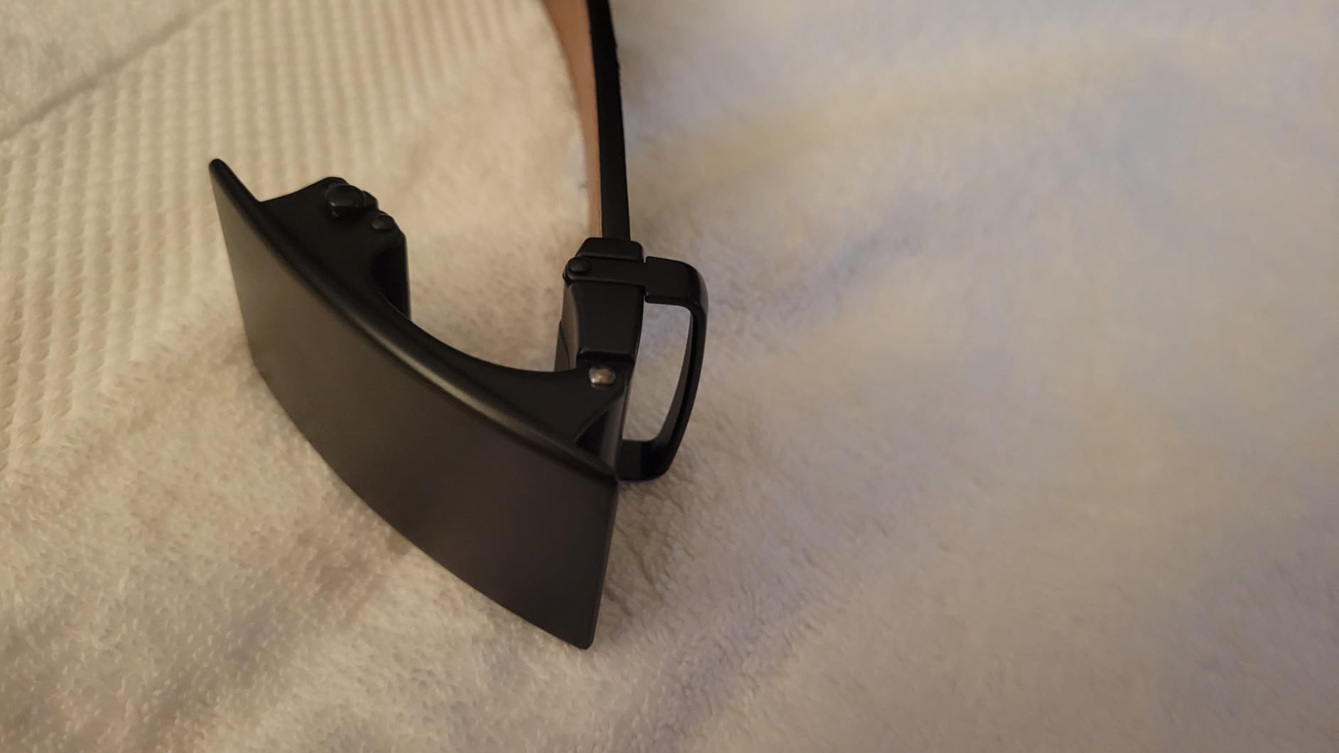 Mens Belt,Ratchet Belts for Men Leather 1 3/8'' Adjustable for Dress Jeans,Comfort Trim to Fit - Customer Photo 2