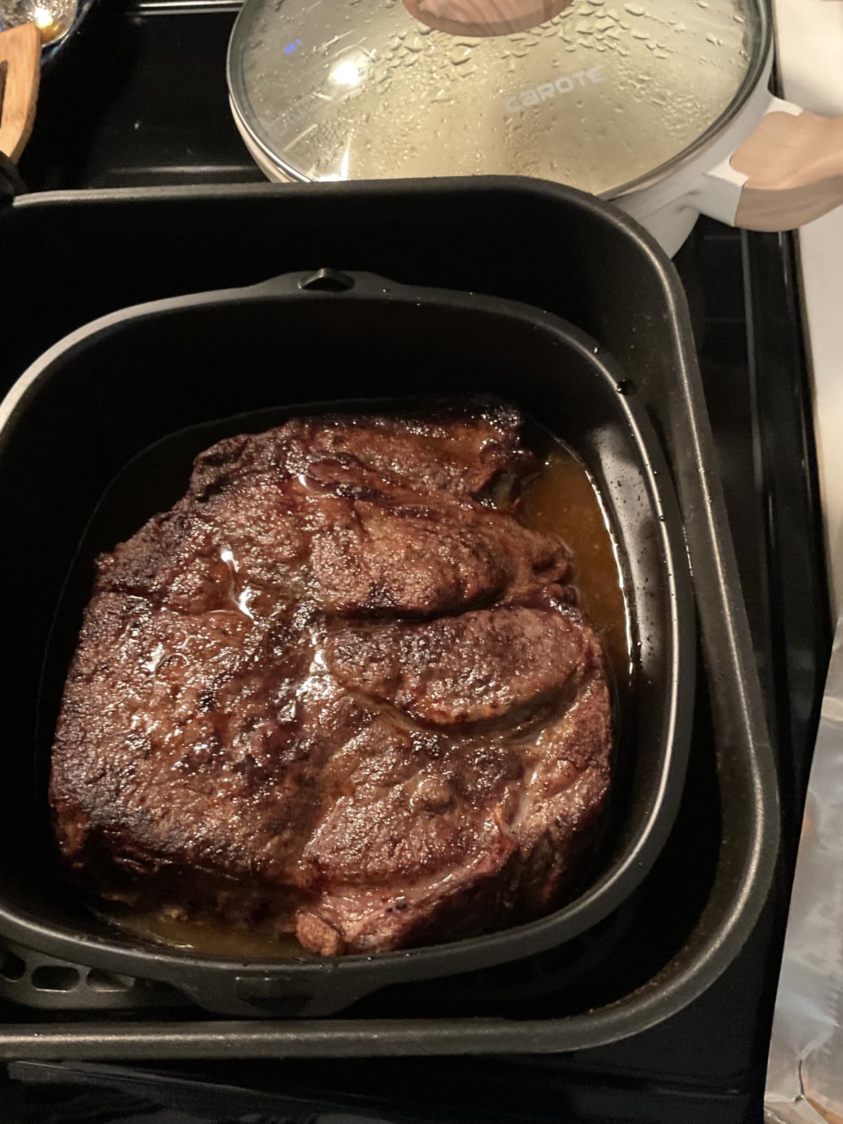 Cosori 9-in-1 TurboBlaze Air Fryer 6 Qt, Premium Ceramic Coating, 90°–450°F, Precise Heating for Even Results, Air Fry, Roast, Bake, Broil, Dry, Frozen, Proof, Reheat, Keep Warm, 120V, Dark Gray - Customer Photo 4