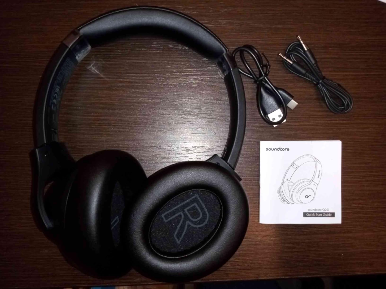 Soundcore by Anker Q20i Hybrid Active Noise Cancelling Headphones, Wireless Over-Ear Bluetooth, 40H Long ANC Playtime, Hi-Res Audio, Big Bass, Customize via an App, Transparency Mode - Customer Photo 1
