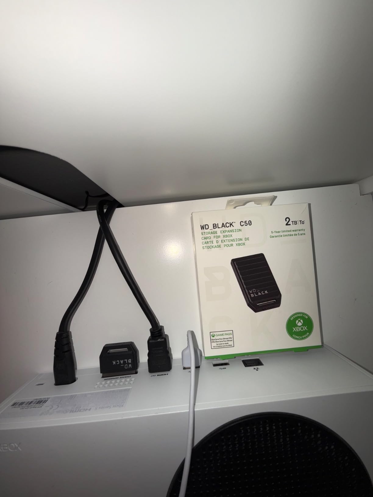 WD_Black 1TB C50 Storage Expansion Card, Officially Licensed for Xbox – Quick Resume, Plug & Play, NVMe SSD Expansion for Xbox Series X|S Gaming Consoles - WDBMPH0010BNC-WCSN - Customer Photo 2