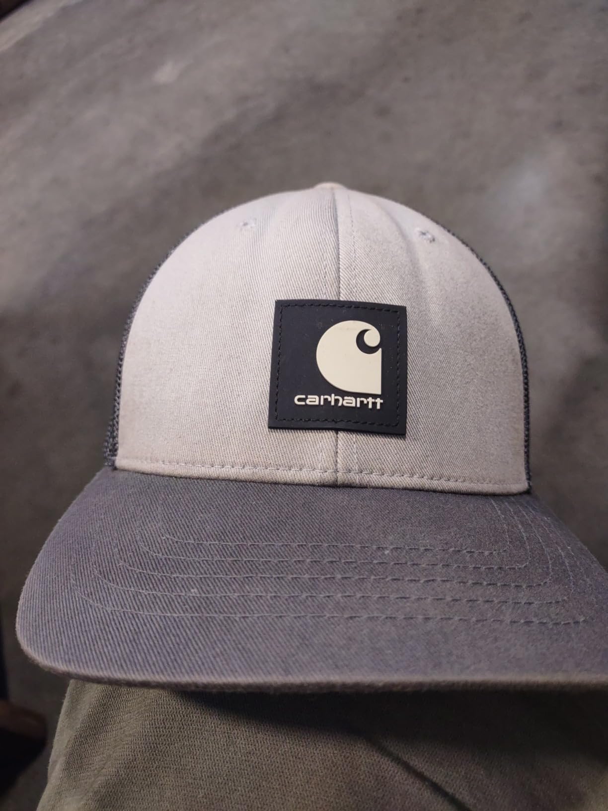 Carhartt Mens Rugged Flex Twill Mesh-Back Logo Patch Cap - Customer Photo 2