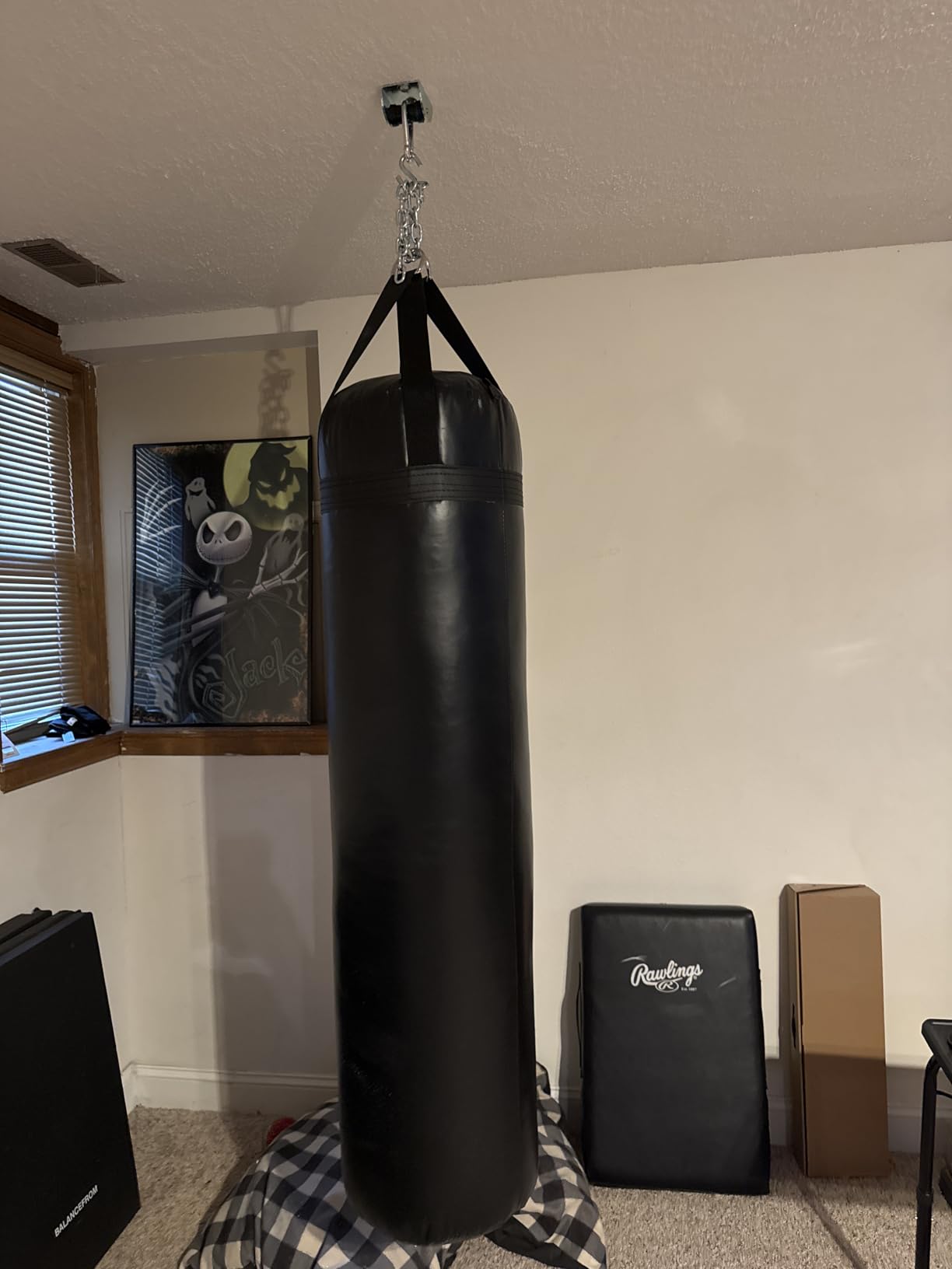 100lb Boxing MMA Heavy Punching Bag - Black - Made in USA - Filled - Customer Photo 1