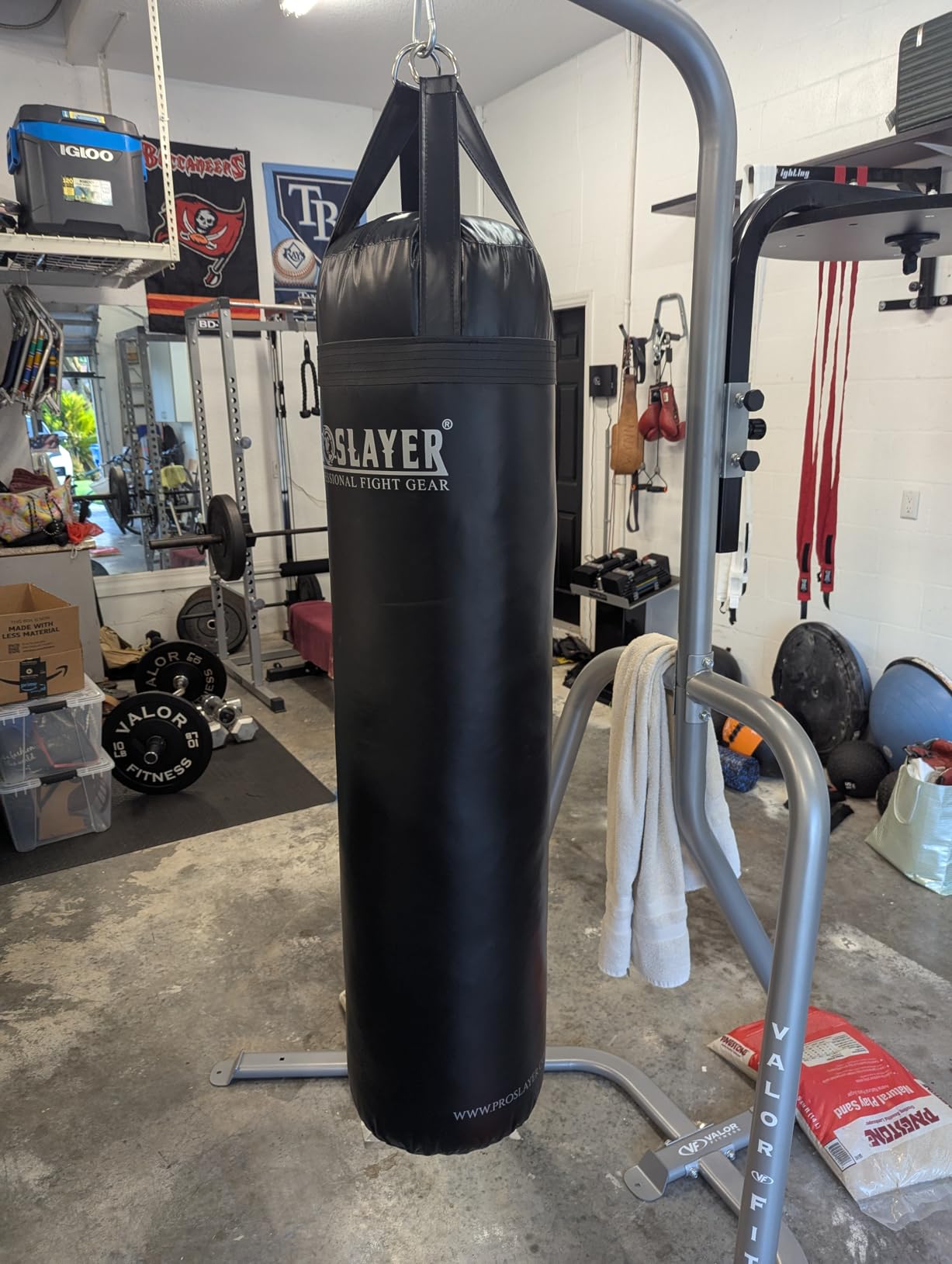 100lb Boxing MMA Heavy Punching Bag - Black - Made in USA - Filled - Customer Photo 2
