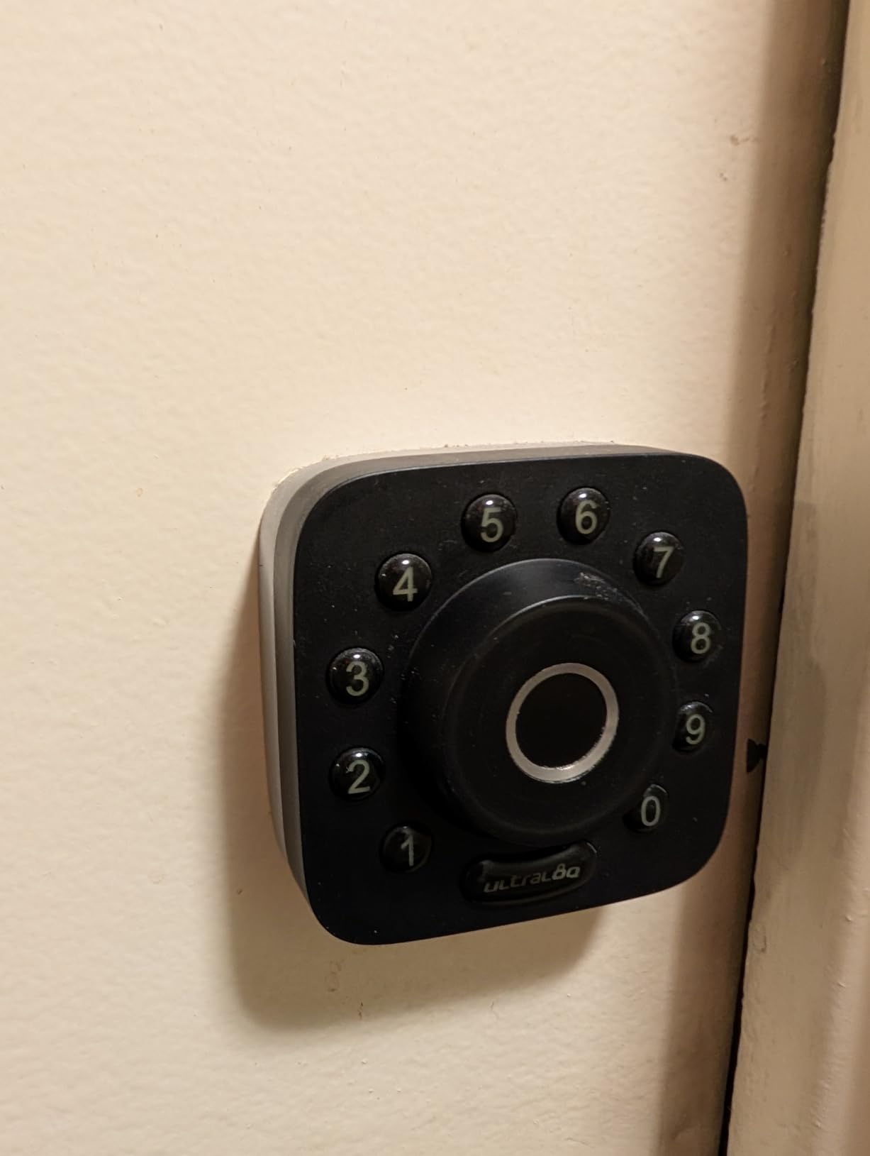 ULTRALOQ U-Bolt Pro WiFi Smart Lock with Door Sensor, 8-in-1 Keyless Entry Door Lock with Fingerprint ID, App Remote Control, Built-in WiFi Keypad Deadbolt, Auto Unlock, IP65 Waterproof, Easy Install Customer Review ULTRALOQ U-Bolt Pro WiFi Smart Lock with Door Sensor, 8-in-1 Keyless Entry Door Lock with Fingerprint ID, App Remote Control, Built-in WiFi Keypad Deadbolt, Auto Unlock, IP65 Waterproof, Easy Install - Customer Photo 1