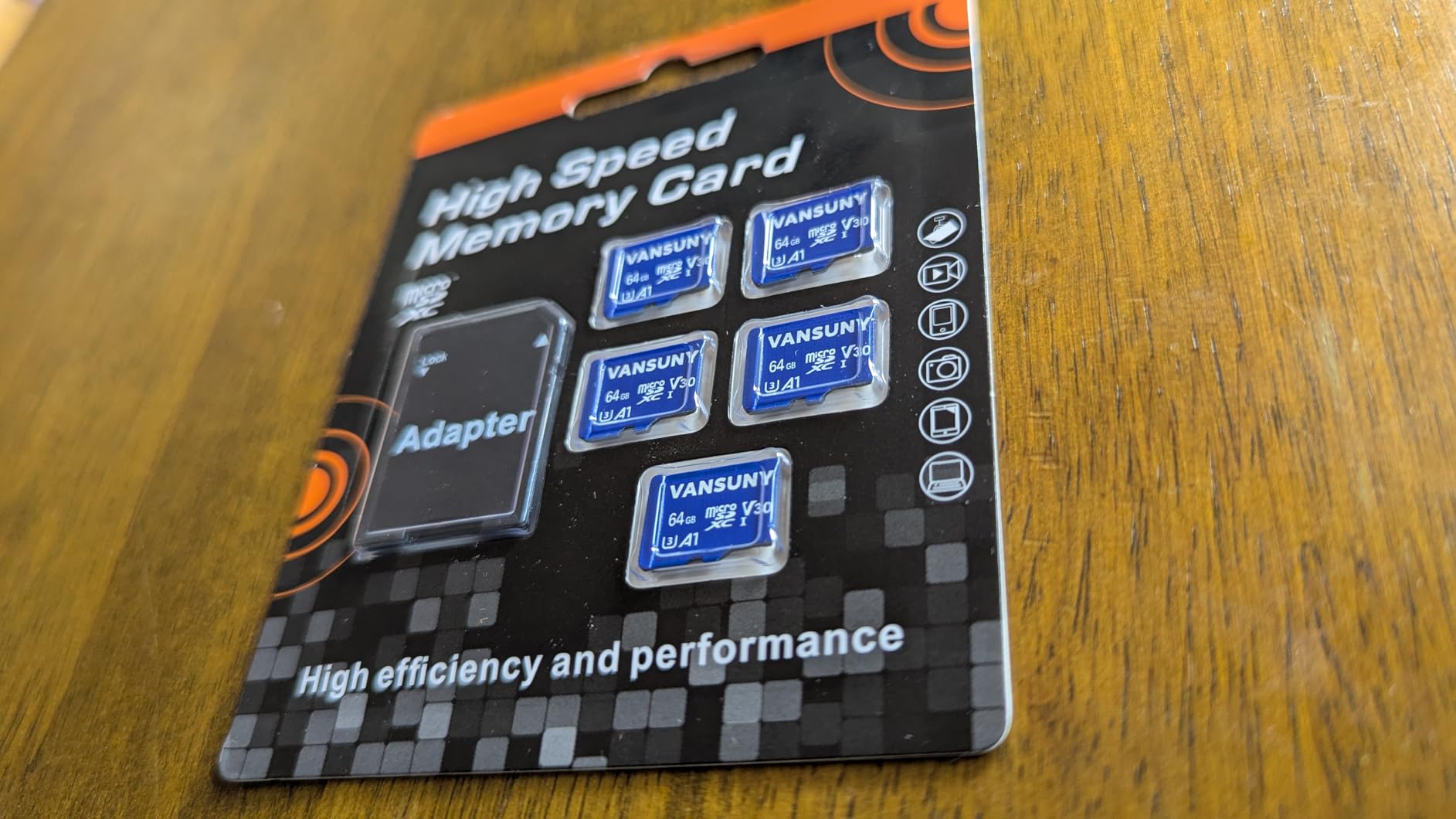 Vansuny Micro SD Card 64GB 5 Pack microSDXC Memory Card with SD Adapter A1 App Performance V30 4K Video Recording C10 U3 Micro SD for Phone, Security Camera, Dash Cam, Action Camera - Customer Photo 2