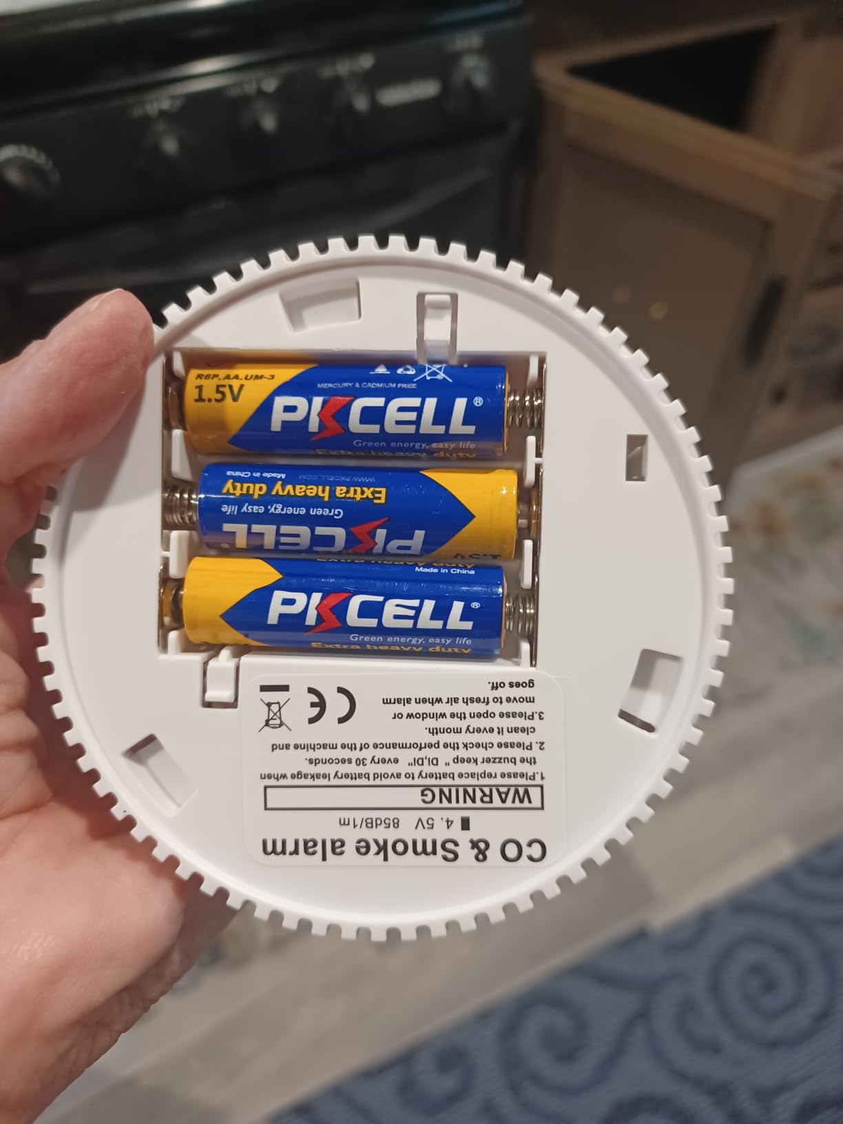 Smoke and Carbon Monoxide Detector Powered by Battery with Digital Display, Dual Alarm Sensor of Smoke and CO,Easy to Install - Customer Photo 1