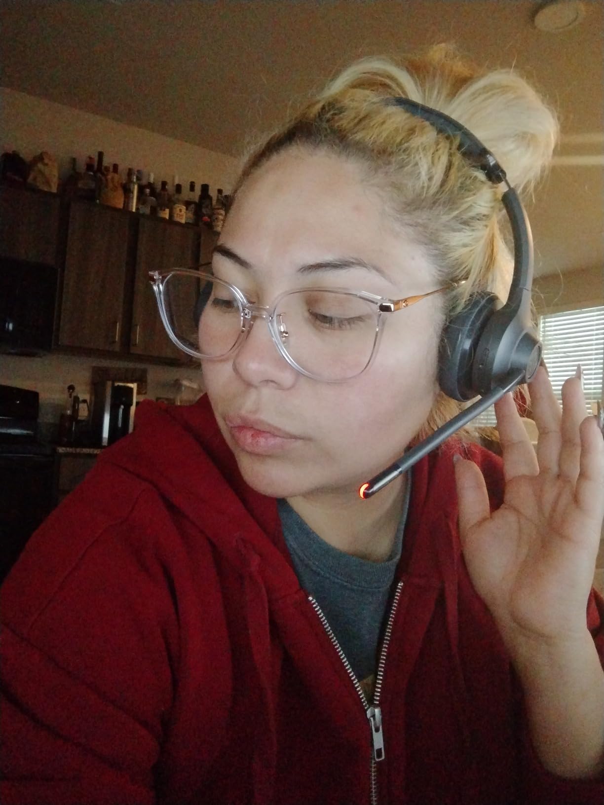 JLab Go Work Gen 2 Wireless Headsets with Microphone - 55+ Playtime PC Bluetooth Headset and Multipoint Connect to Laptop Computer and Mobile - Wired or Wireless (Bluetooth or USB Dongle) Headphones - Customer Photo 5