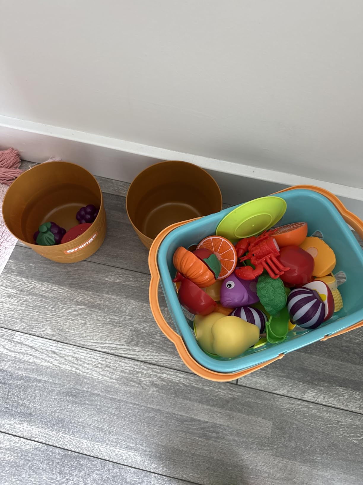 JOYIN Learning Toys Play Food Set for Toddlers, Cutting Food for Preschool Activities - Customer Photo 2
