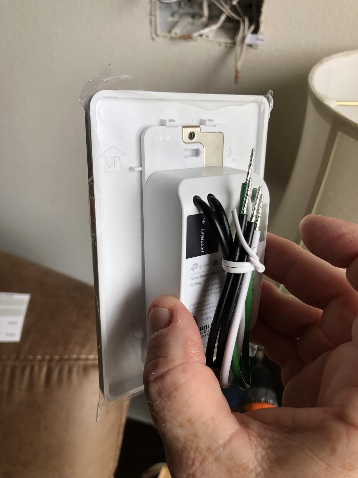 Kasa Matter Smart Light Switch: Voice Control w/Siri, Alexa & Google Assistant, UL Certified, Timer & Schedule, Easy Guided Install, Neutral Wire Required, Single Pole, 2.4GHz Wi-Fi, 3-Pack - Customer Photo 2