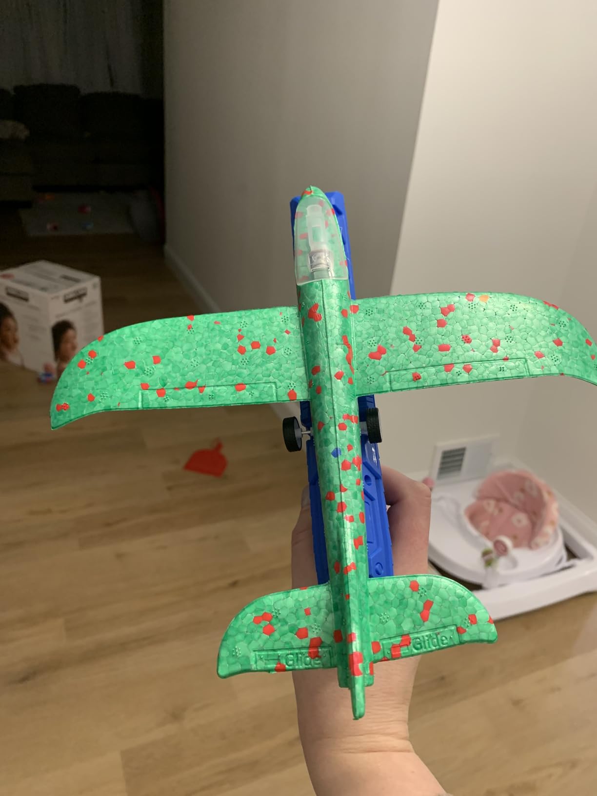 Toy Airplane, 3 Pack Airplane Launcher Toys 2 Flight Mode Glider Plane Outdoor Toys for Kids Ages 3 4 5 6 7 8 9 10 11 12 Year Old Boys & Girls Birthday Gift, Educational Flying Kids Toys - Customer Photo 2