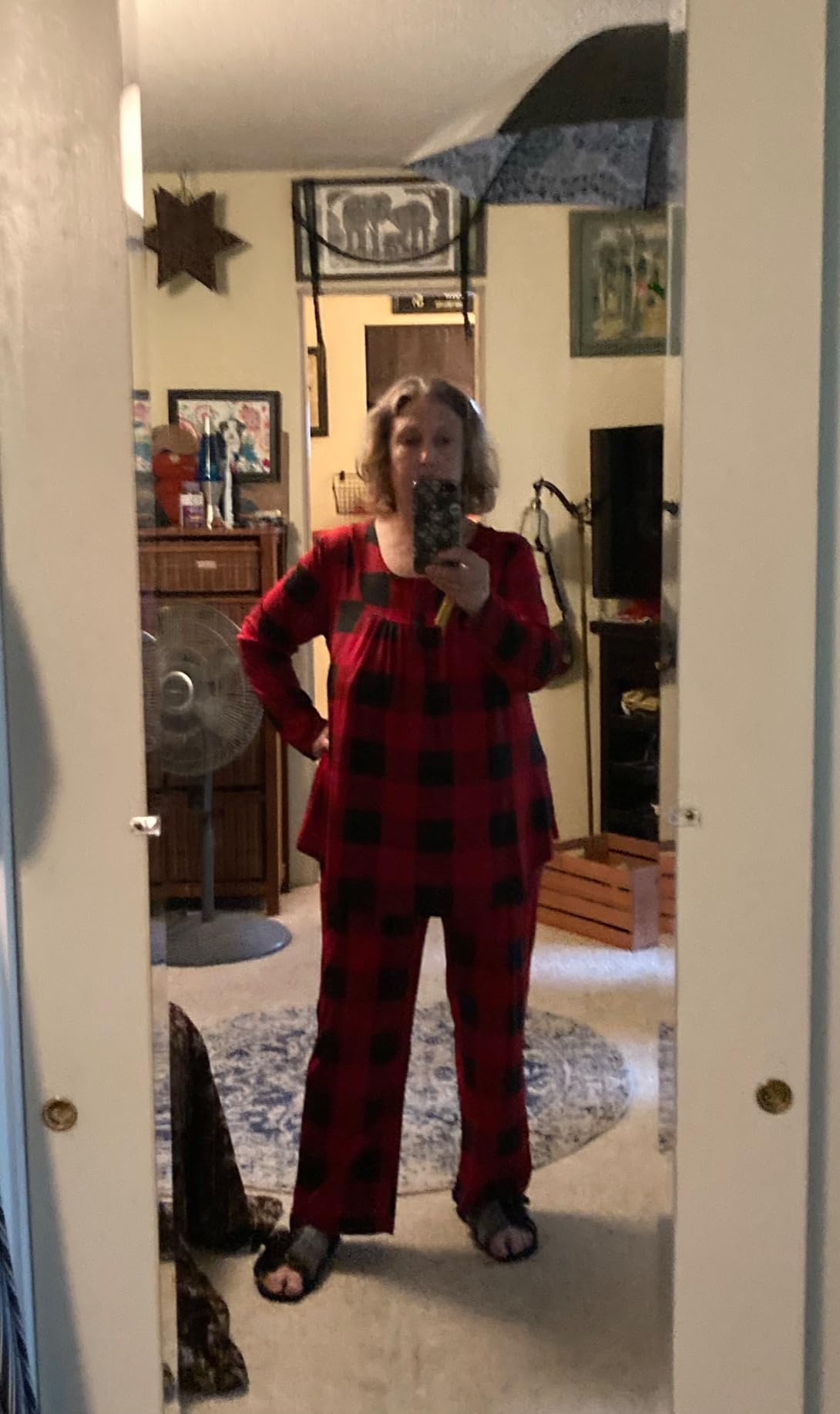 Women's Pajama Set, 2 Piece Lounge Outfits Sleepwear Fall Long Sleeve Long Pant With Pockets Ladies Pjs - Customer Photo 2