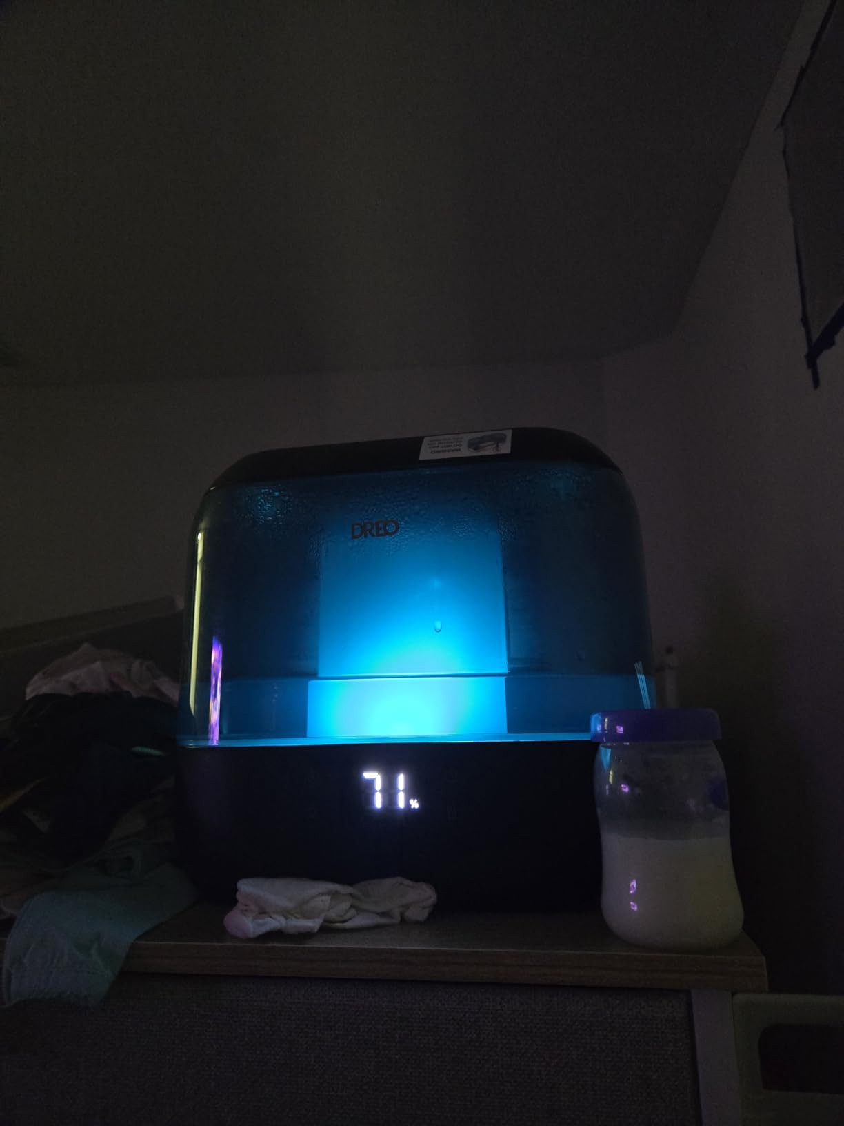 Dreo Smart Humidifiers for Bedroom, Top Fill 4L Supersized Humidifier Large Room with 28 dB, 36H Runtime, Touch/APP/Voice Control, Nightlight, Cool Mist Humidifiers for Baby, Plants, Indoor, Black Customer Review Dreo Smart Humidifiers for Bedroom, Top Fill 4L Supersized Humidifier Large Room with 28 dB, 36H Runtime, Touch/APP/Voice Control, Nightlight, Cool Mist Humidifiers for Baby, Plants, Indoor, Black - Customer Photo 2