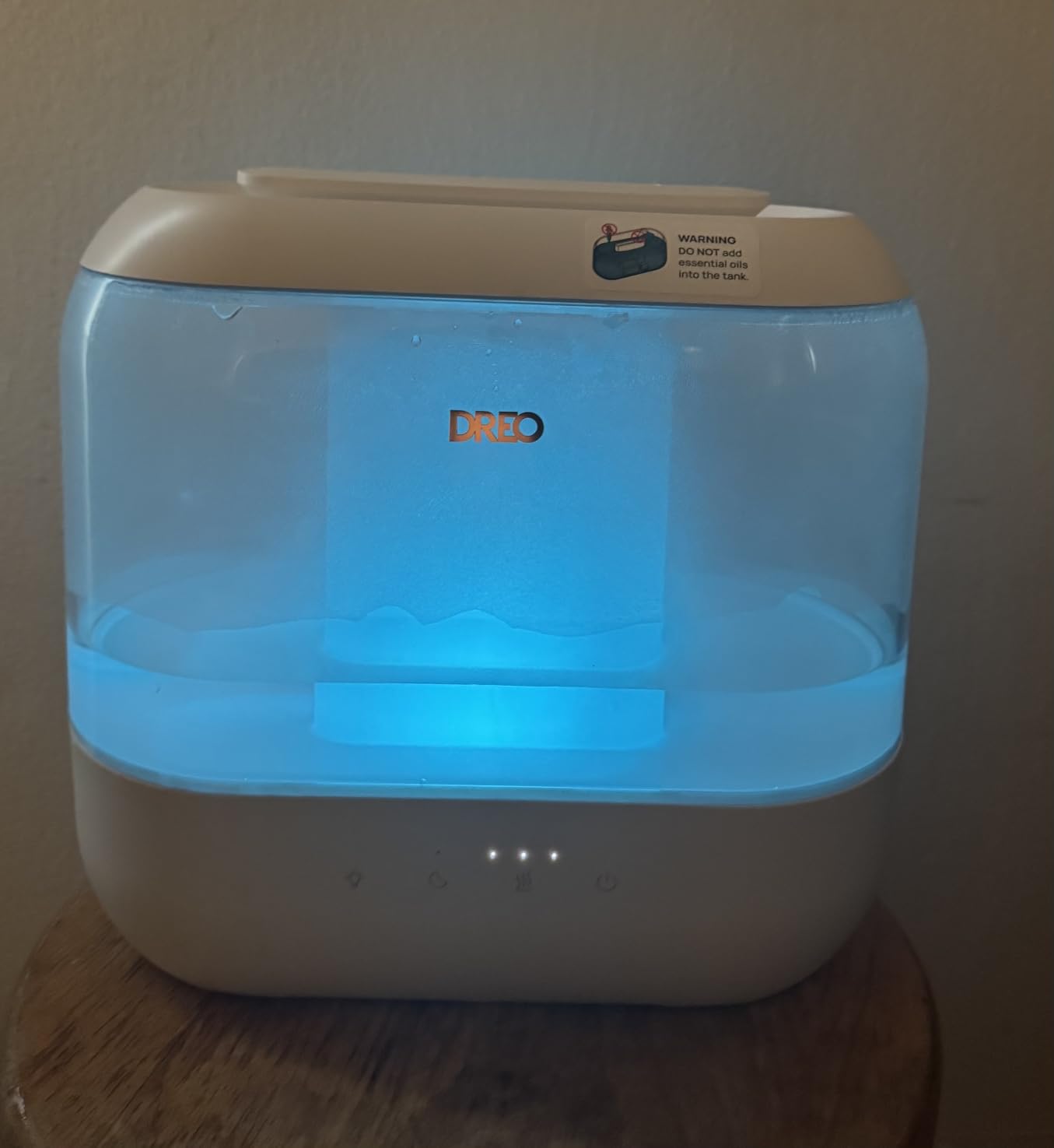 Dreo Humidifiers for Bedroom, 4L Top Fill for Large Room, 36H Runtime, 28 dB Quiet Supersized Cool Mist Air Humidifier for Baby Nursery, Plants, Indoor, Night Light, Easy to Clean & Fill Customer Review Dreo Humidifiers for Bedroom, 4L Top Fill for Large Room, 36H Runtime, 28 dB Quiet Supersized Cool Mist Air Humidifier for Baby Nursery, Plants, Indoor, Night Light, Easy to Clean & Fill - Customer Photo 1