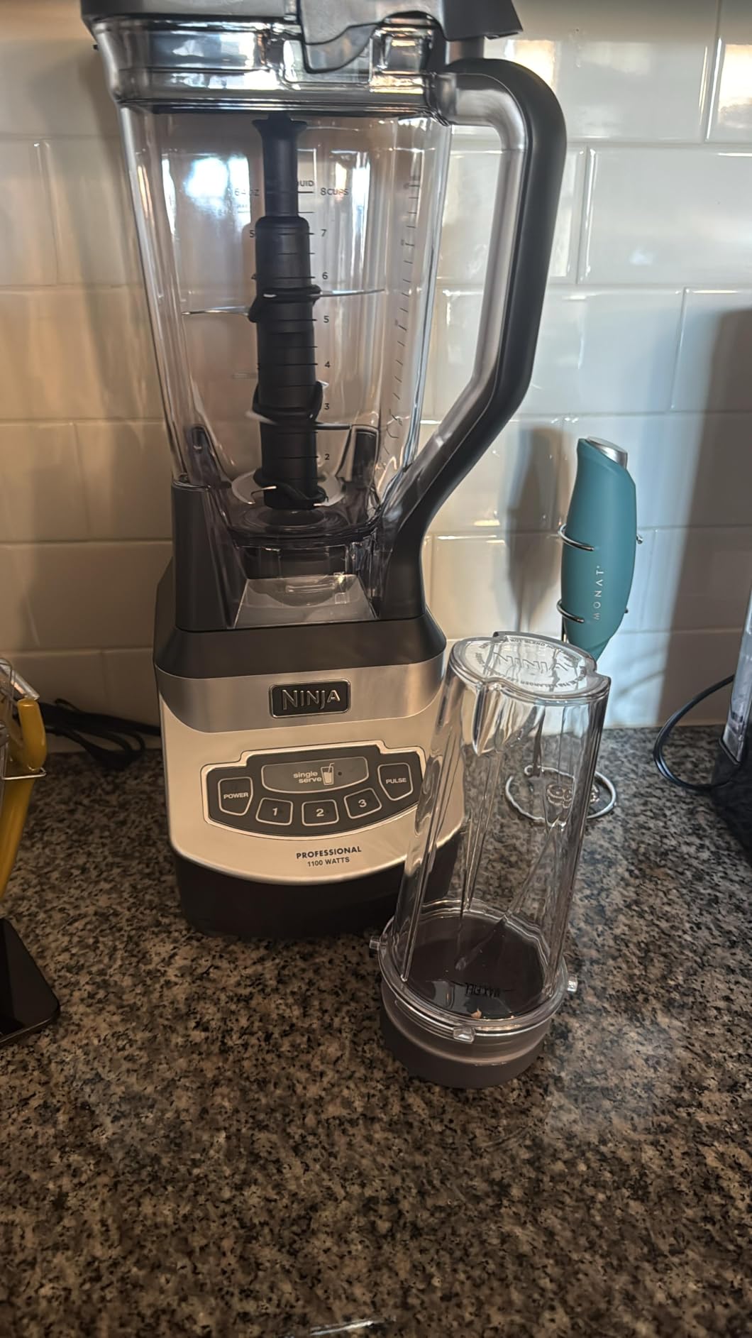 Ninja | All-in-One Blender and Food Processor | Best for Smoothies, Cookie Dough, Salsas, Cole Slaw and More | BlendSense Intelligence for Perfectly Smooth Results | 1800 Watt | Black | TB401 - Customer Photo 1