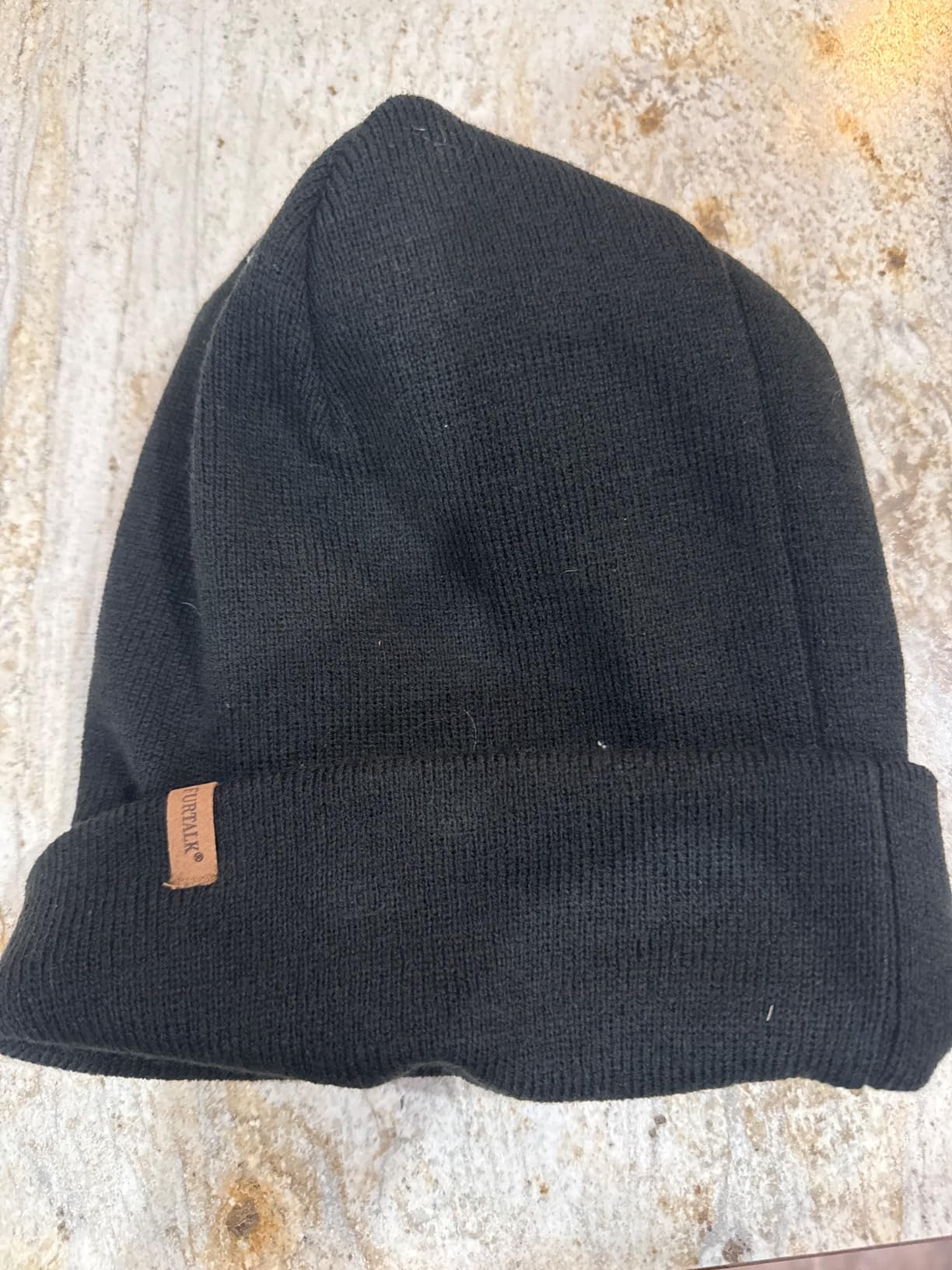 FURTALK Mens Beanie Fleece Lined Winter Hats Double Layered Stylish Knited Cuffed Plain Hat - Customer Photo 4