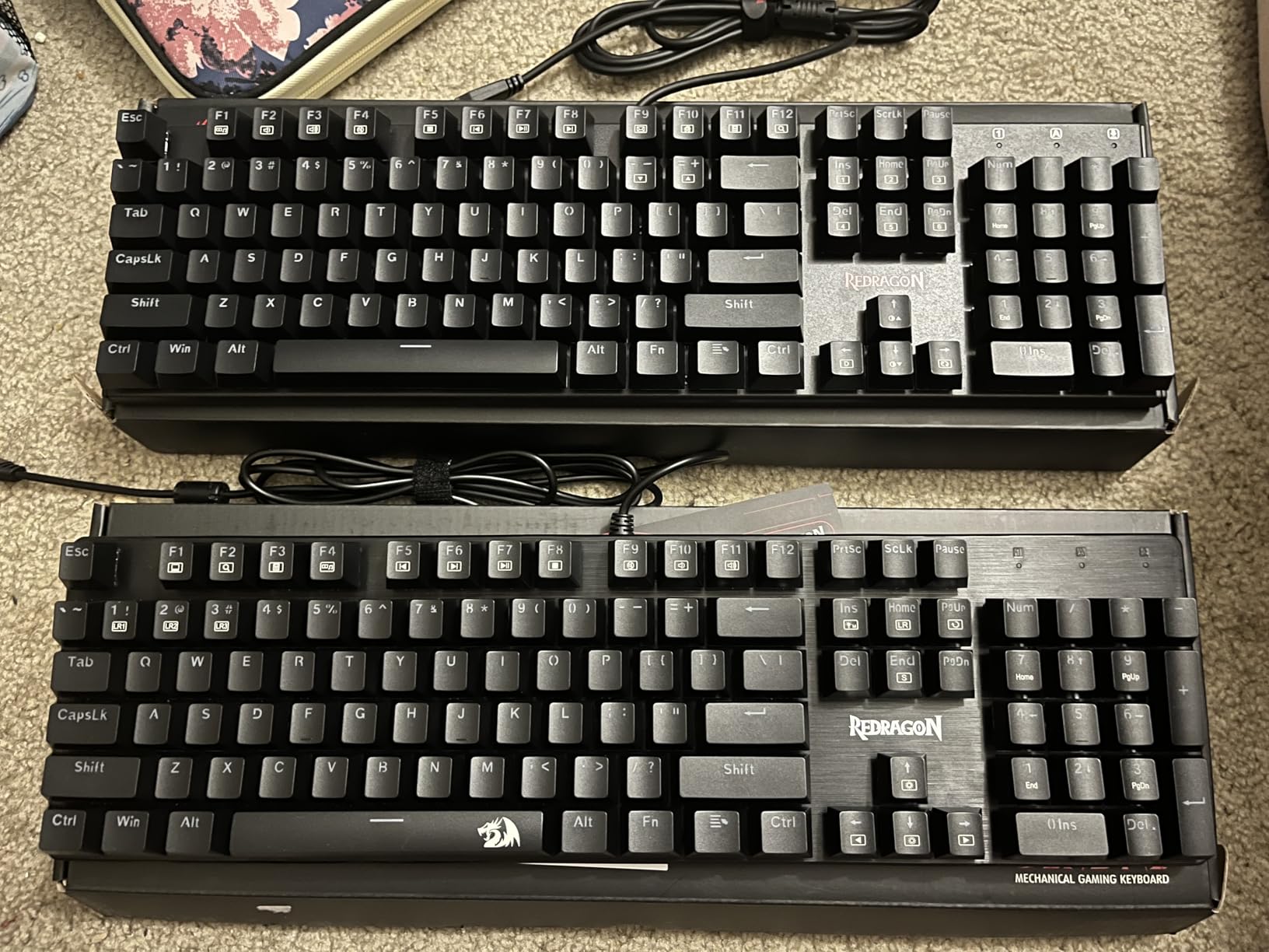 Redragon Mechanical Gaming Keyboard Wired, 11 Programmable Backlit Modes, Hot-Swappable Red Switch, Anti-Ghosting, Double-Shot PBT Keycaps, Light Up Keyboard for PC Mac - Customer Photo 2