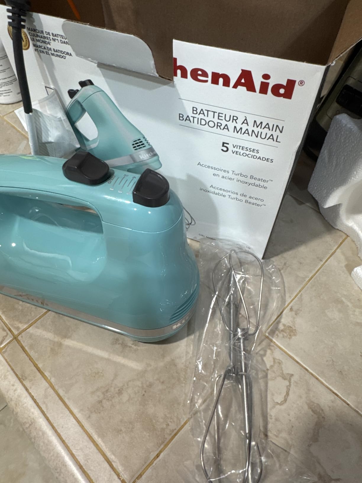 KitchenAid 5-Speed Ultra Power Hand Mixer - KHM512, Contour Silver - Customer Photo 2