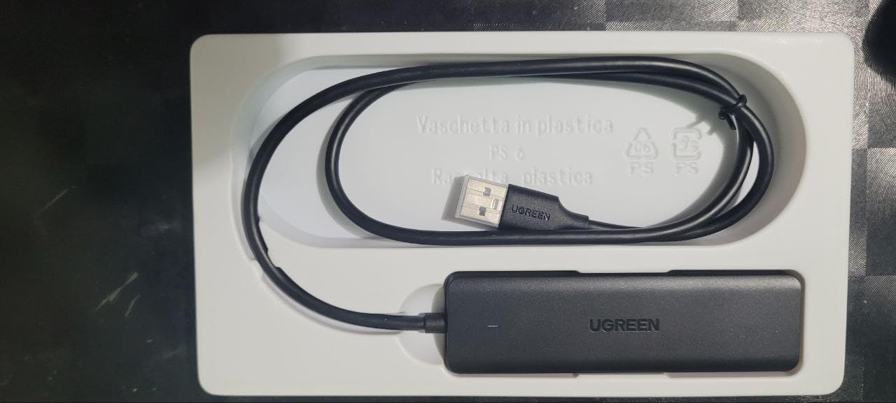 UGREEN USB 3.0 Hub, 4 Ports USB A Splitter Ultra-Slim USB Expander for Mouse, Keyboard, Flash Drive, U Disk, Printer Compatible with Laptop, Desktop PC, Xbox, PS5, and More, 2ft - Customer Photo 3