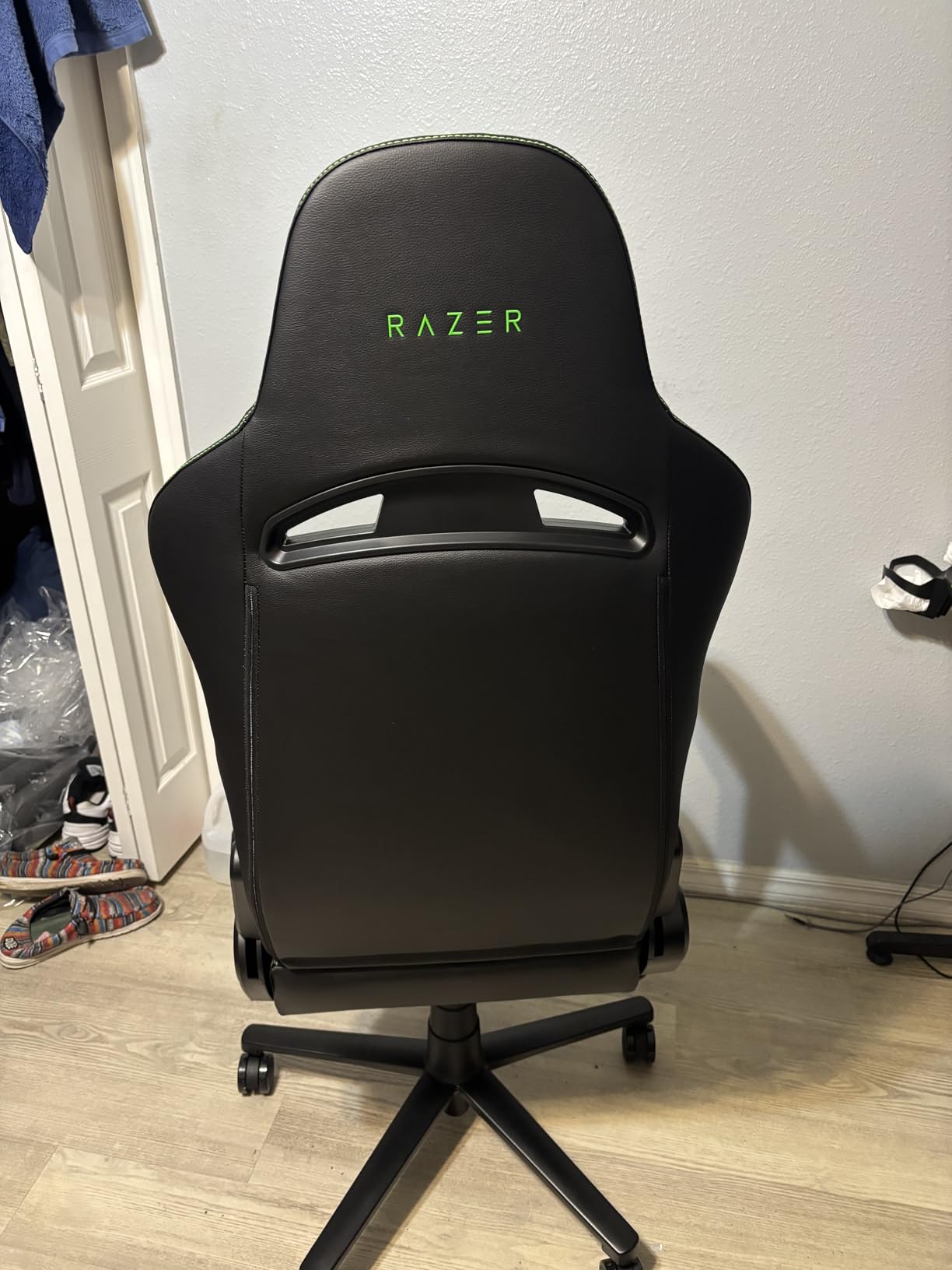 Enki X Essential Gaming Chair: All-Day Comfort - Built-in Lumbar Arch - Optimized Cushion Density - Dual-Textured, Eco-Friendly Synthetic Leather - Adjustable 152-degree Recline - Black - Customer Photo 1