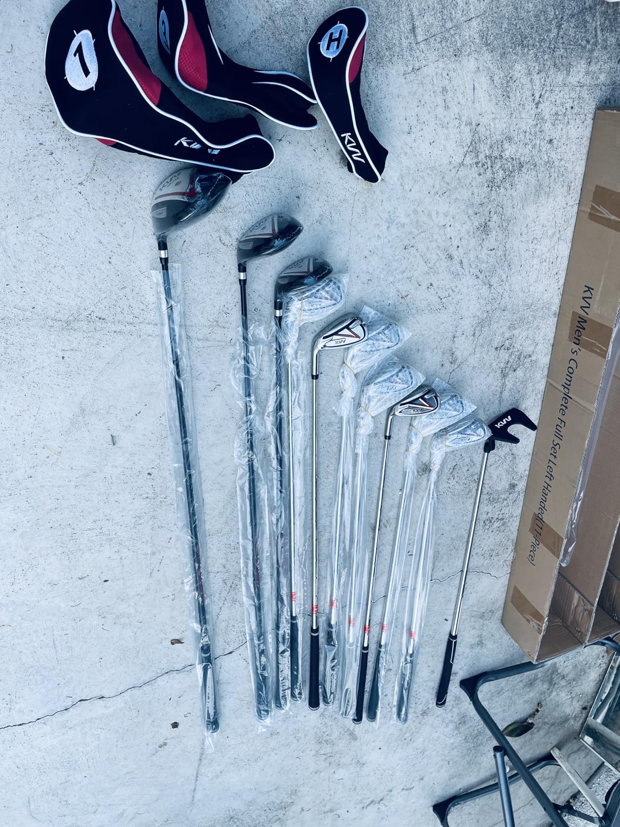 KVV Men's Golf Clubs Package Set, 11-Club Complete Set with Stand Bag - Customer Photo 2