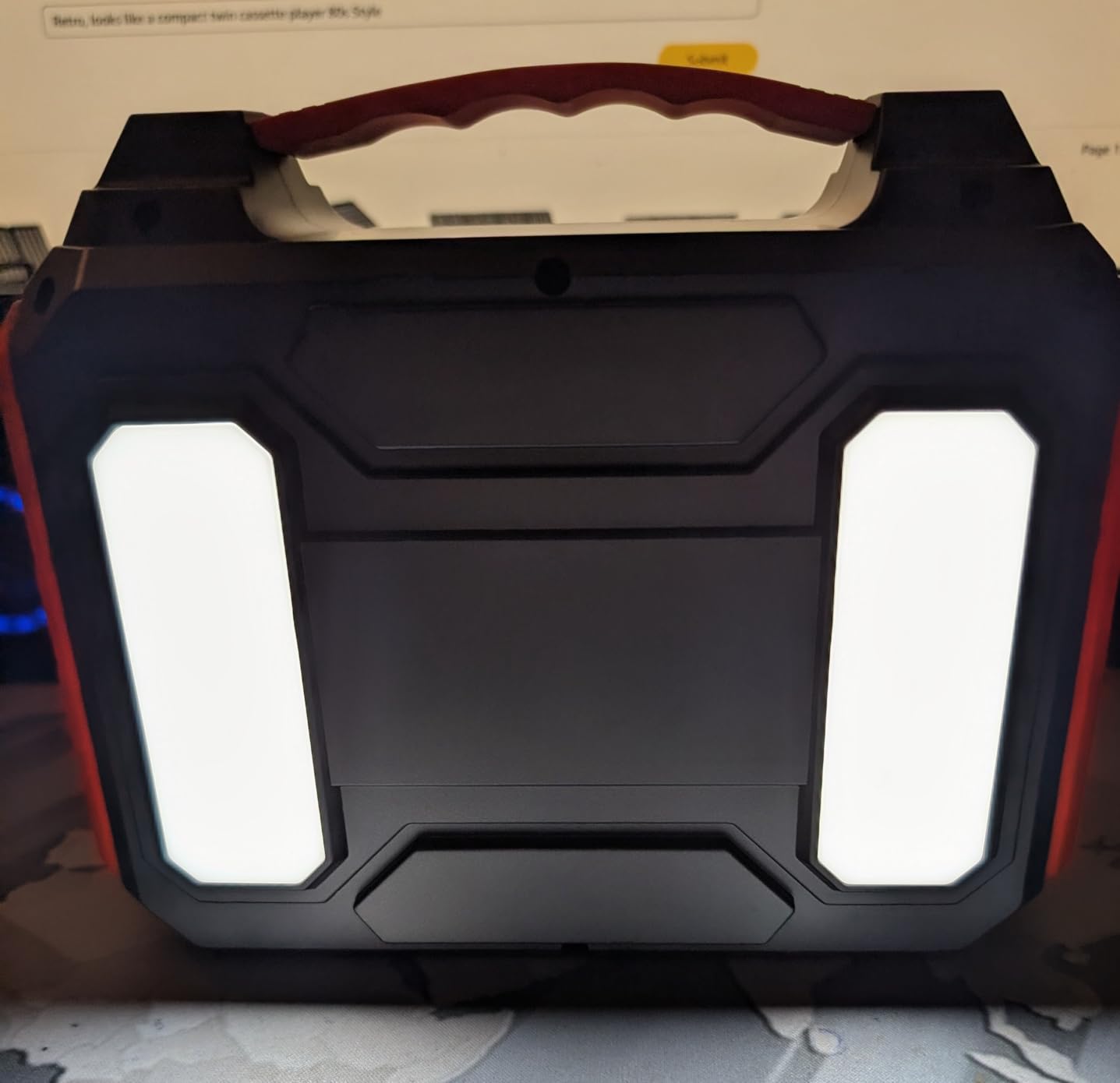 Portable Solar Generator, 300W Portable Power Station with Foldable 60W Solar Panel,110V Pure Sine Wave 280Wh Battery Power Pack with USB DC AC Outlet for Camping Smart Devices RV Van Outdoor-Orange - Customer Photo 1