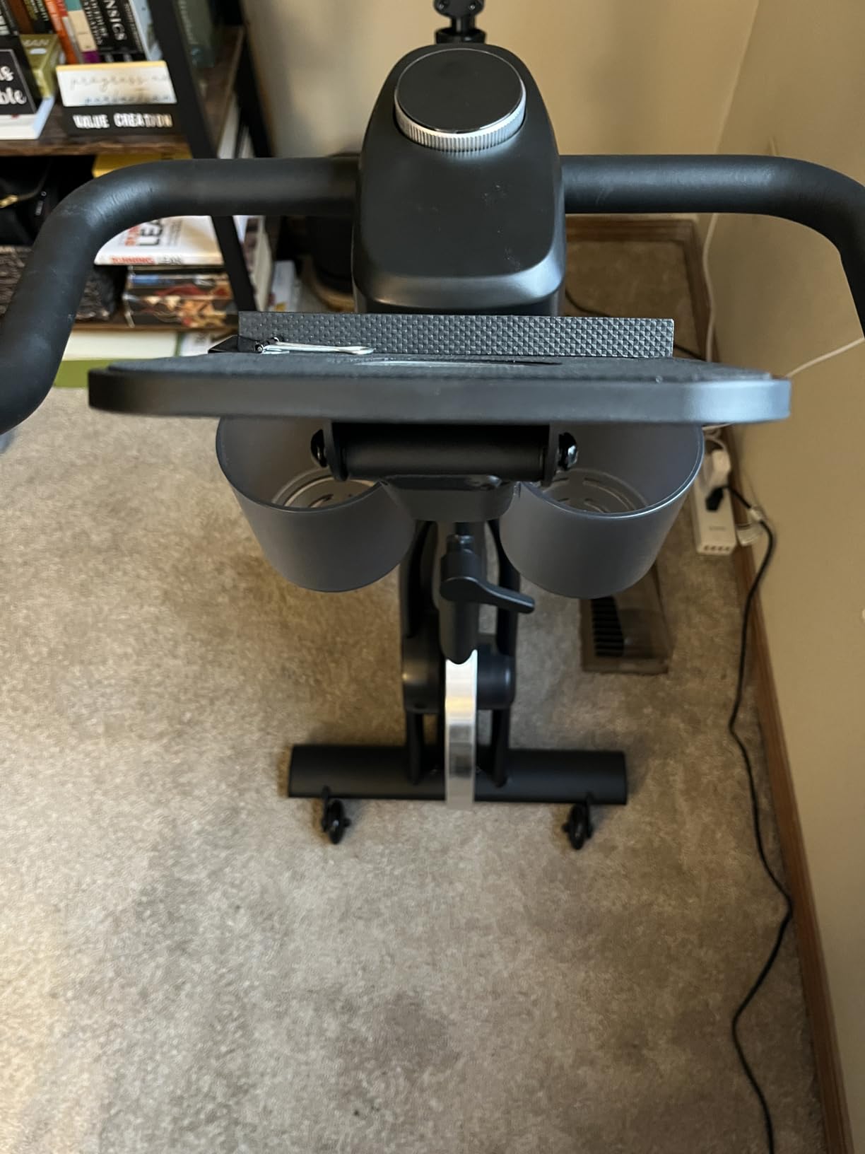 MERACH Exercise Bike, Brake Pad Stationary Bike with Exclusive App, Low Noise Indoor Cycling Bike with 300lbs Weight Capacity, Tablet Mount and Fitness Courses for Weight Loss - Customer Photo 3