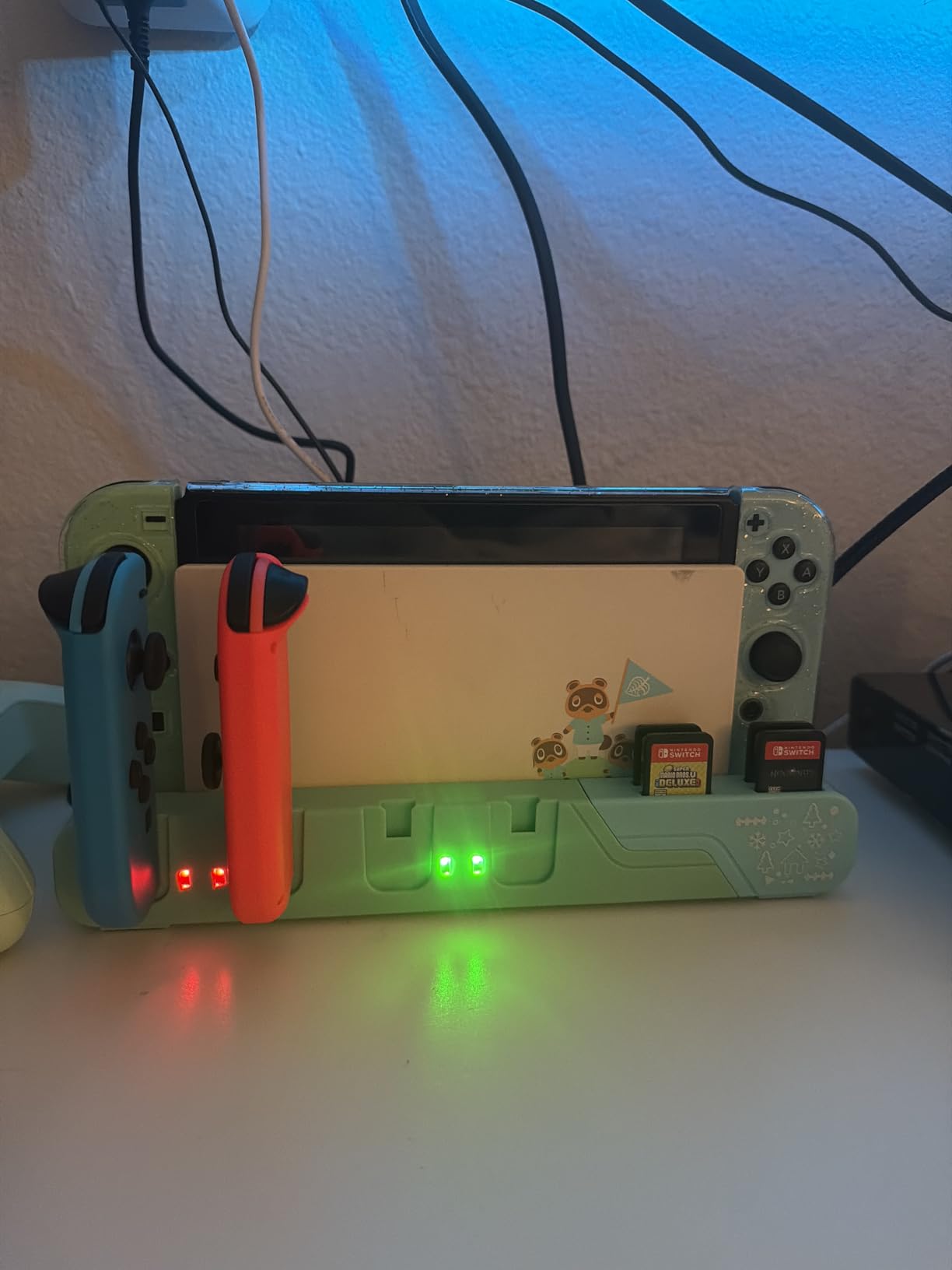 Switch Controller Charging Dock Compatible with Nintendo Switch OLED-The Legend of Zelda: Tears of The Kingdom Edition ＆ Switch Model Joycon, Switch Charging Station for 6 Joycons, Game Storage Stand - Customer Photo 1