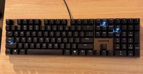 Cherry KC 200 MX Mechanical Office Keyboard with New MX2A switches. Modern Design with Metal Plate Frame. (Bronze W/MX2A Silent Red Switch) - Customer Photo 2